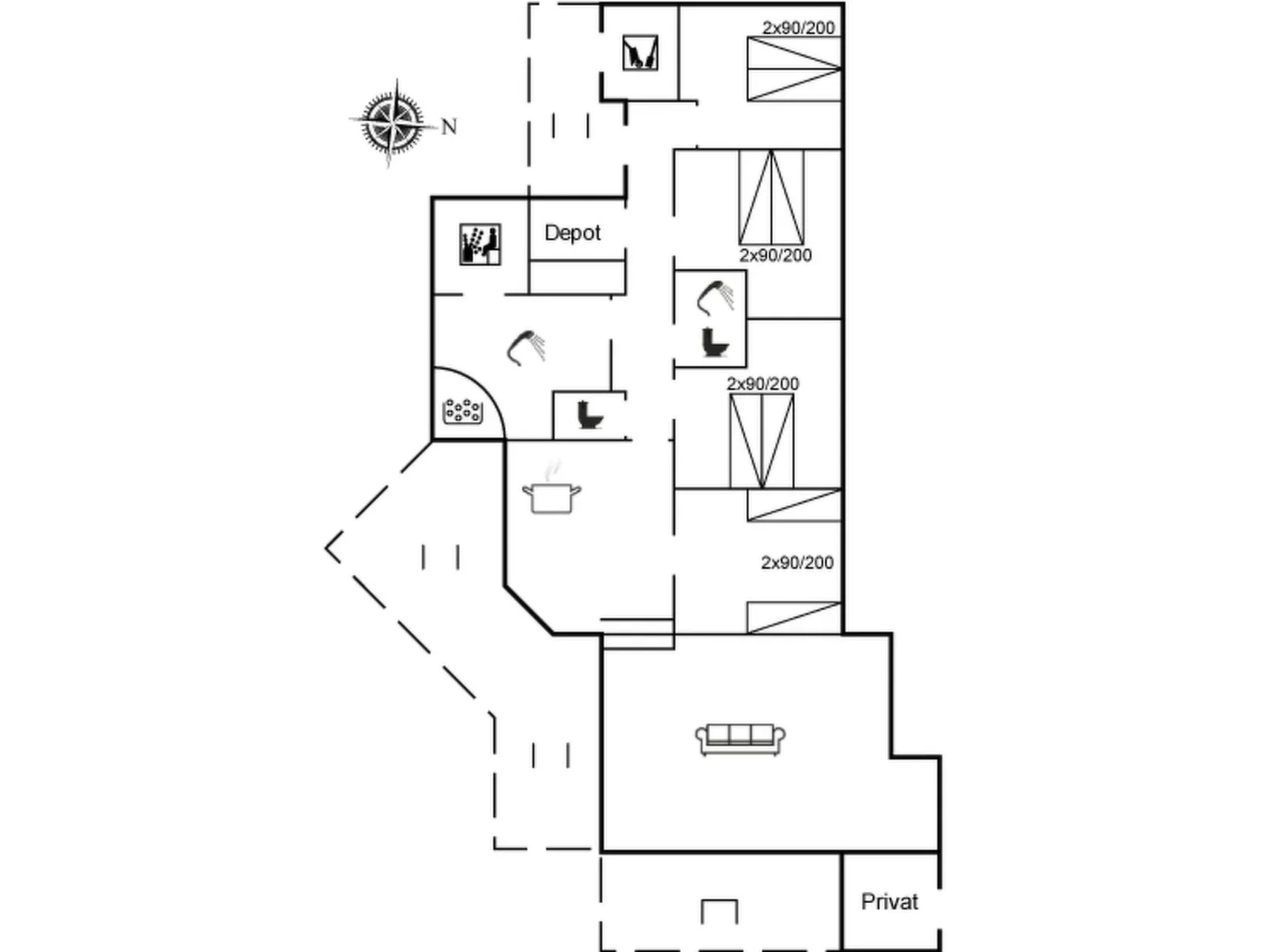 "Sylvia" - 900m from the sea-Inside