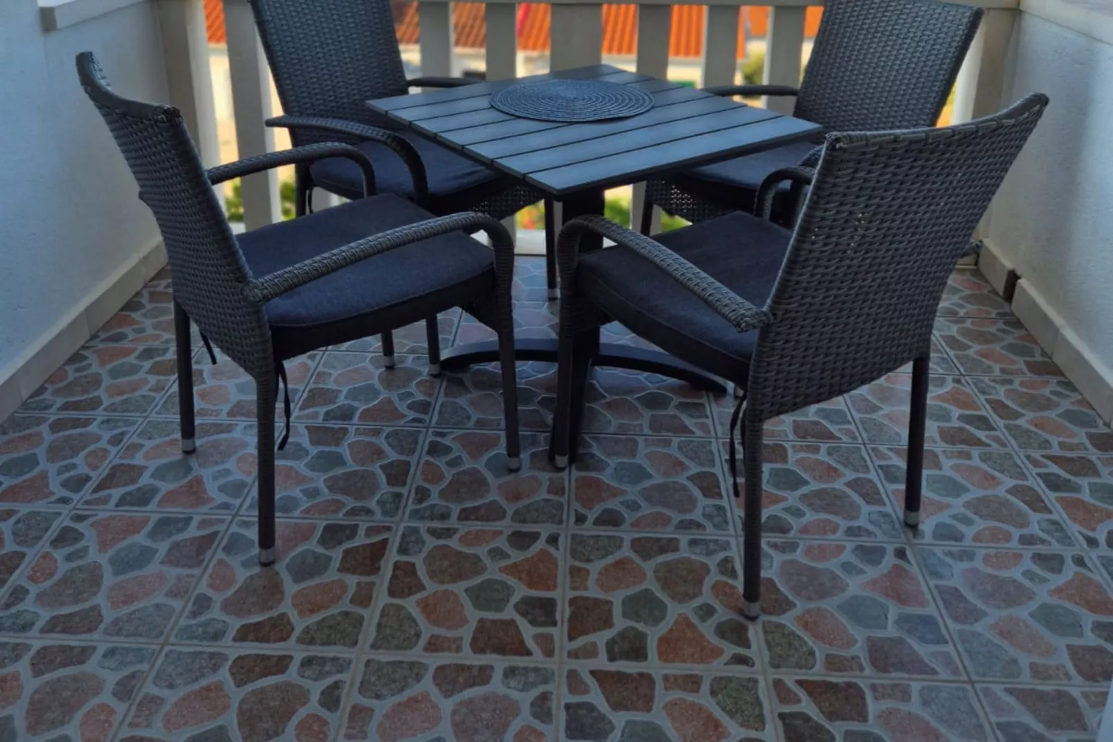 Villa Stella - Two Bedroom Apartment with Balcony and Sea View (Marilena)-Esszimmer