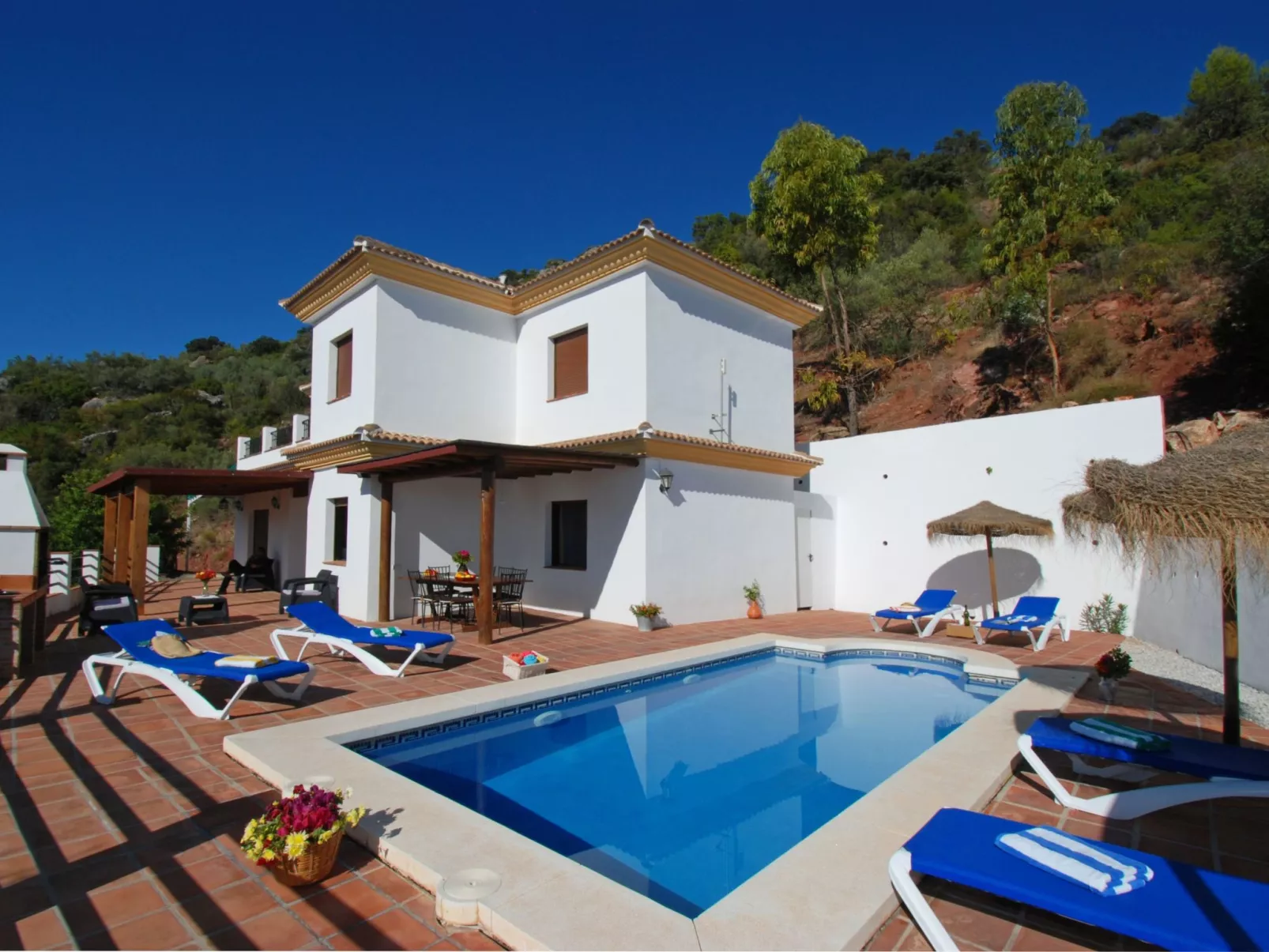Torcal 1 Comares, Beheiztes Schwimmbad, Wechselstrom, 8 Pers