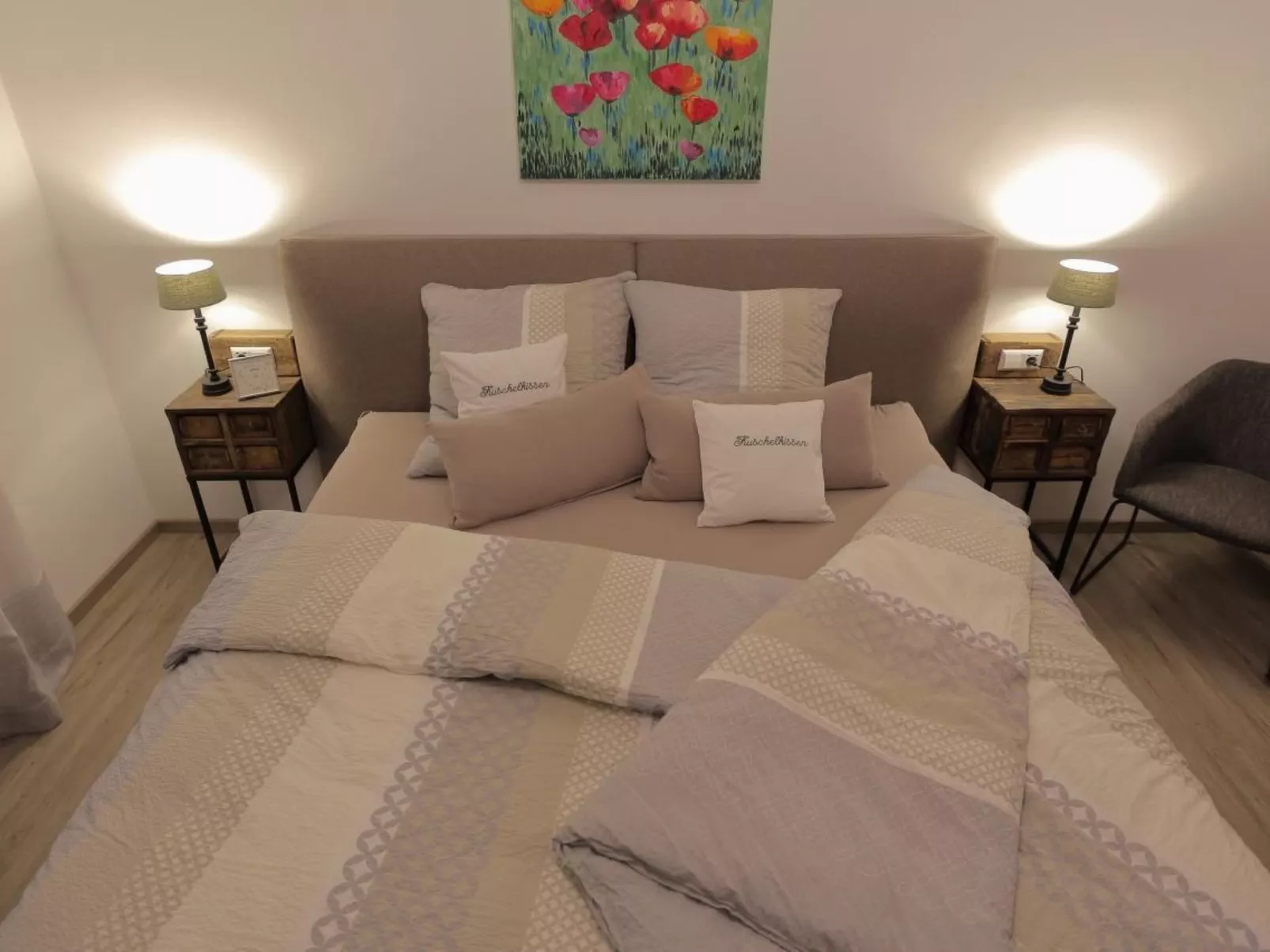 Appartement in Mastershausen mit Terrasse, Garten und Grill