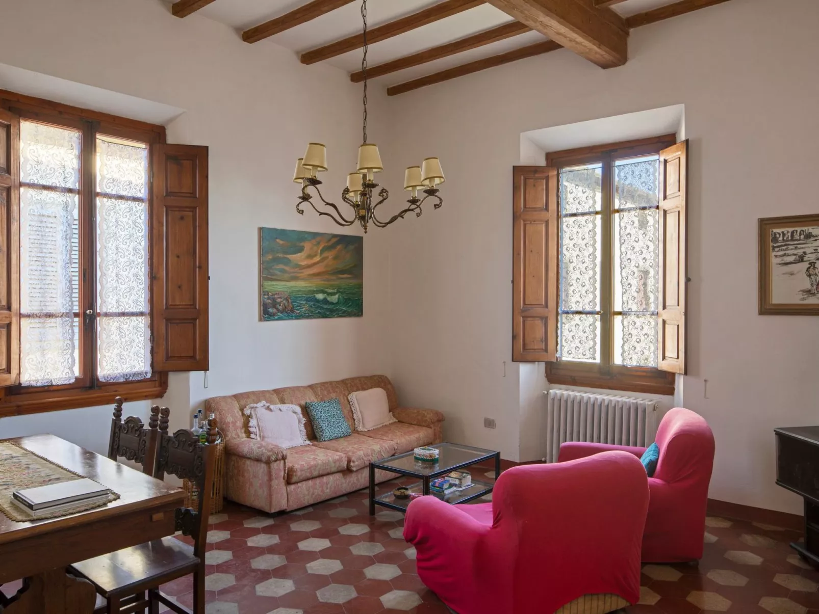 Historische Villa auf dem Lande in den toskanischen Hügeln