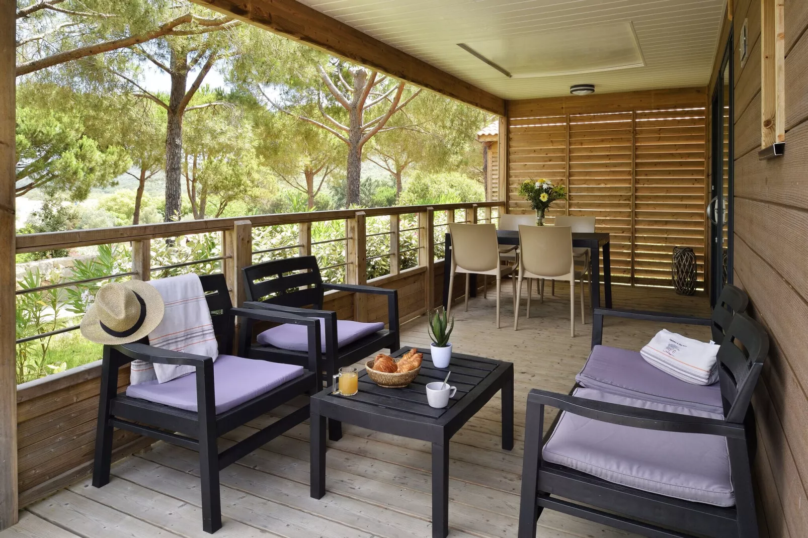 Résidence U Livanti Belvédère Campomoro - Chalet Casane-Terrace balcony