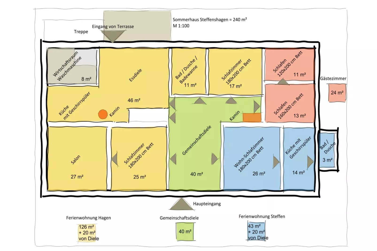 Sommerhaus Steffenshagen-Floor plan