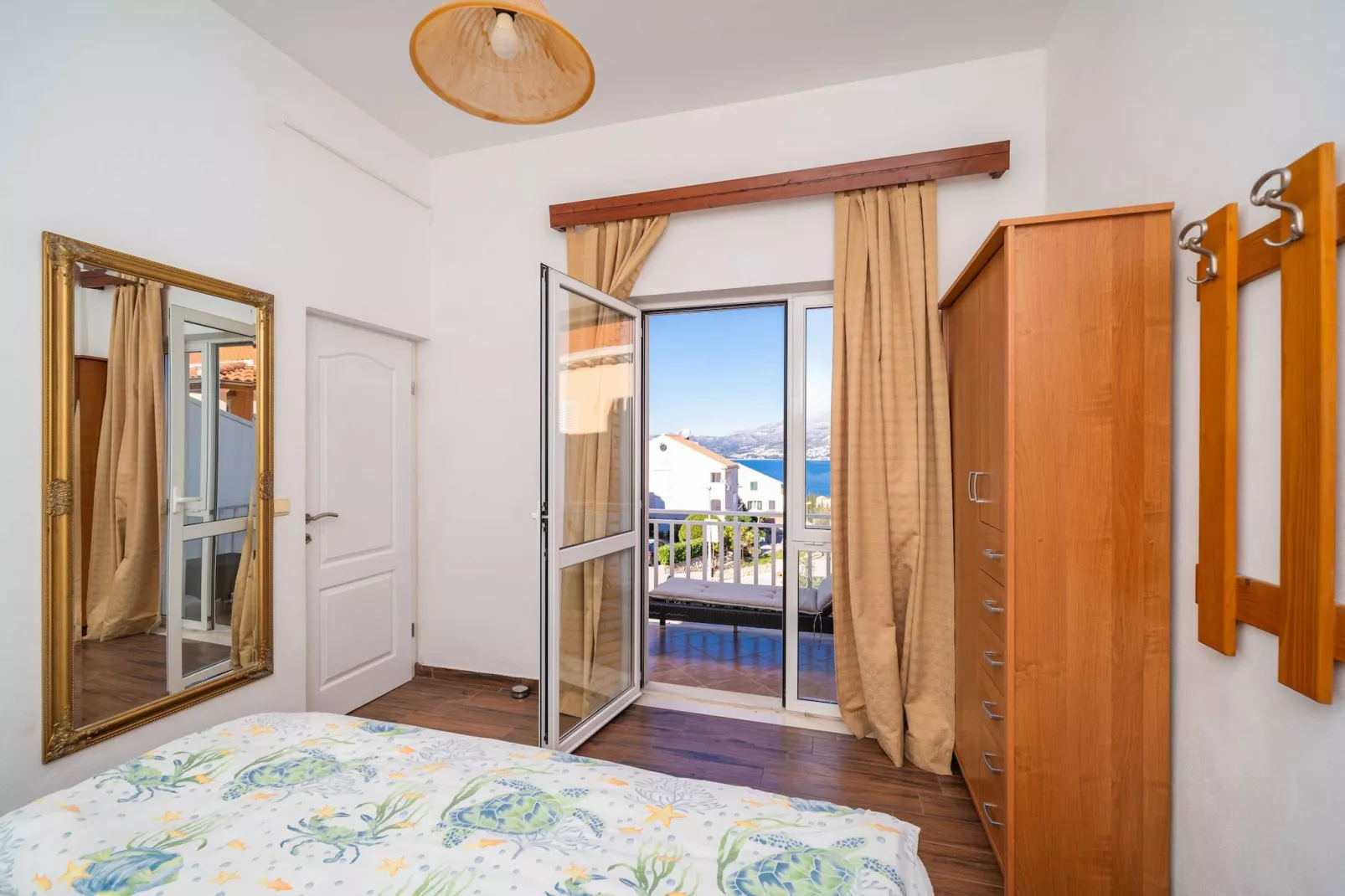 Apartments Senjo - One Bedroom Apartment with Balcony and Sea View (4 adults) (Apartman 3)-Bedroom