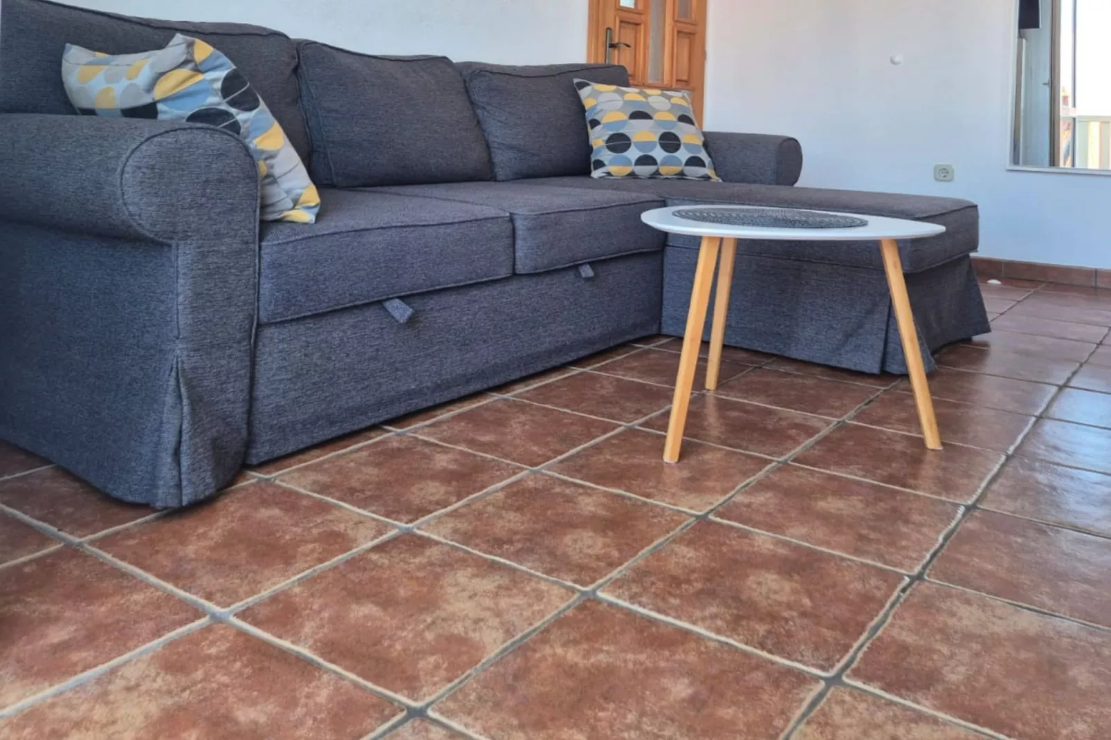 Villa Stella - Two Bedroom Apartment with Balcony and Sea View (Carla)-Wohnzimmer