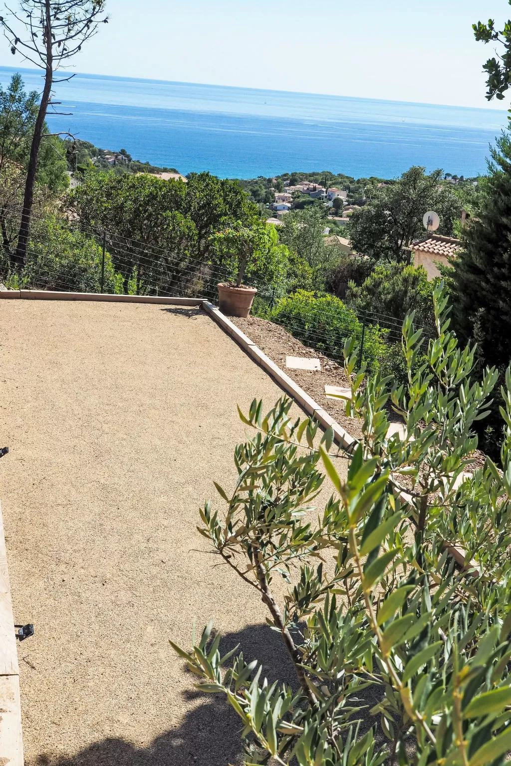 950m vom Meer, herrlicher MEERESBLICK, Pool, Jac-Draußen