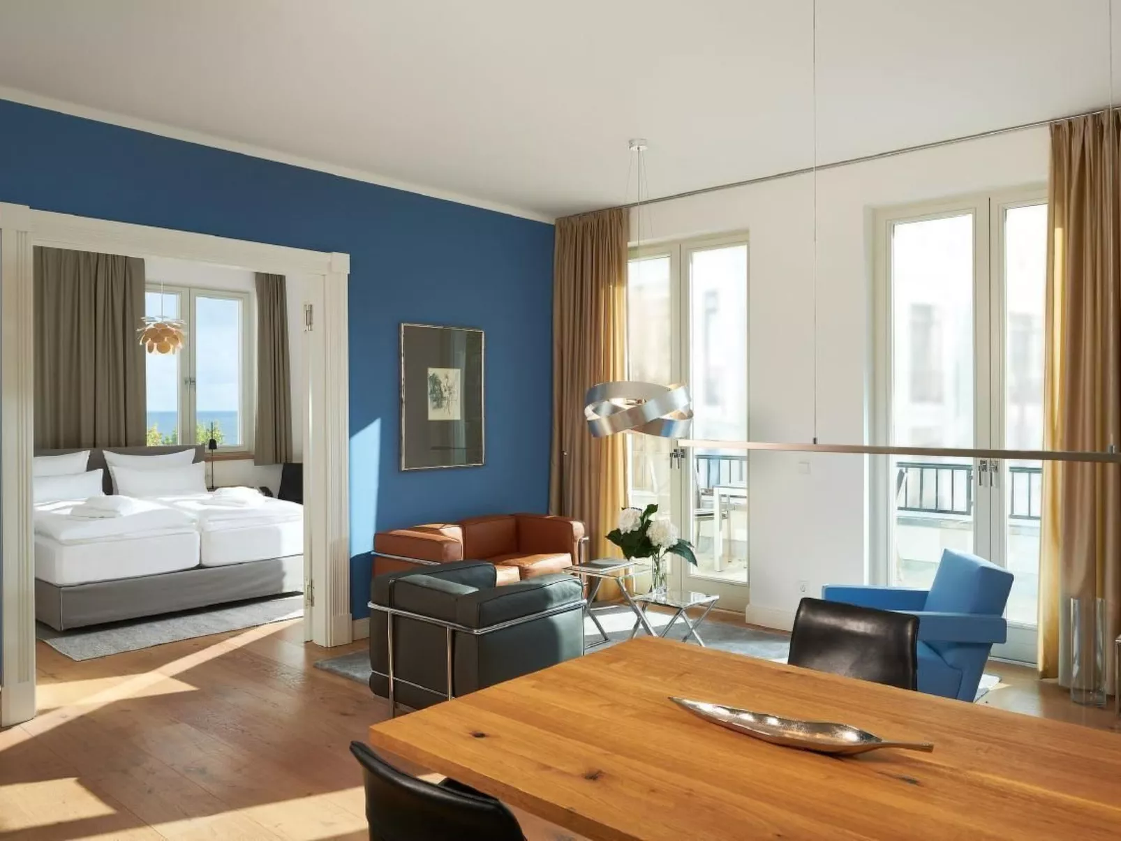 Strandnahe Ferienwohnung Meerselig mit Balkon