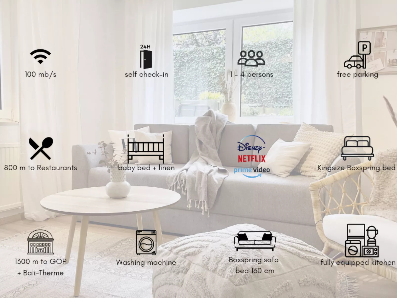 Stadt-Oase - Kliniken, Bali-T., GOP, Parkplatz , Netflix