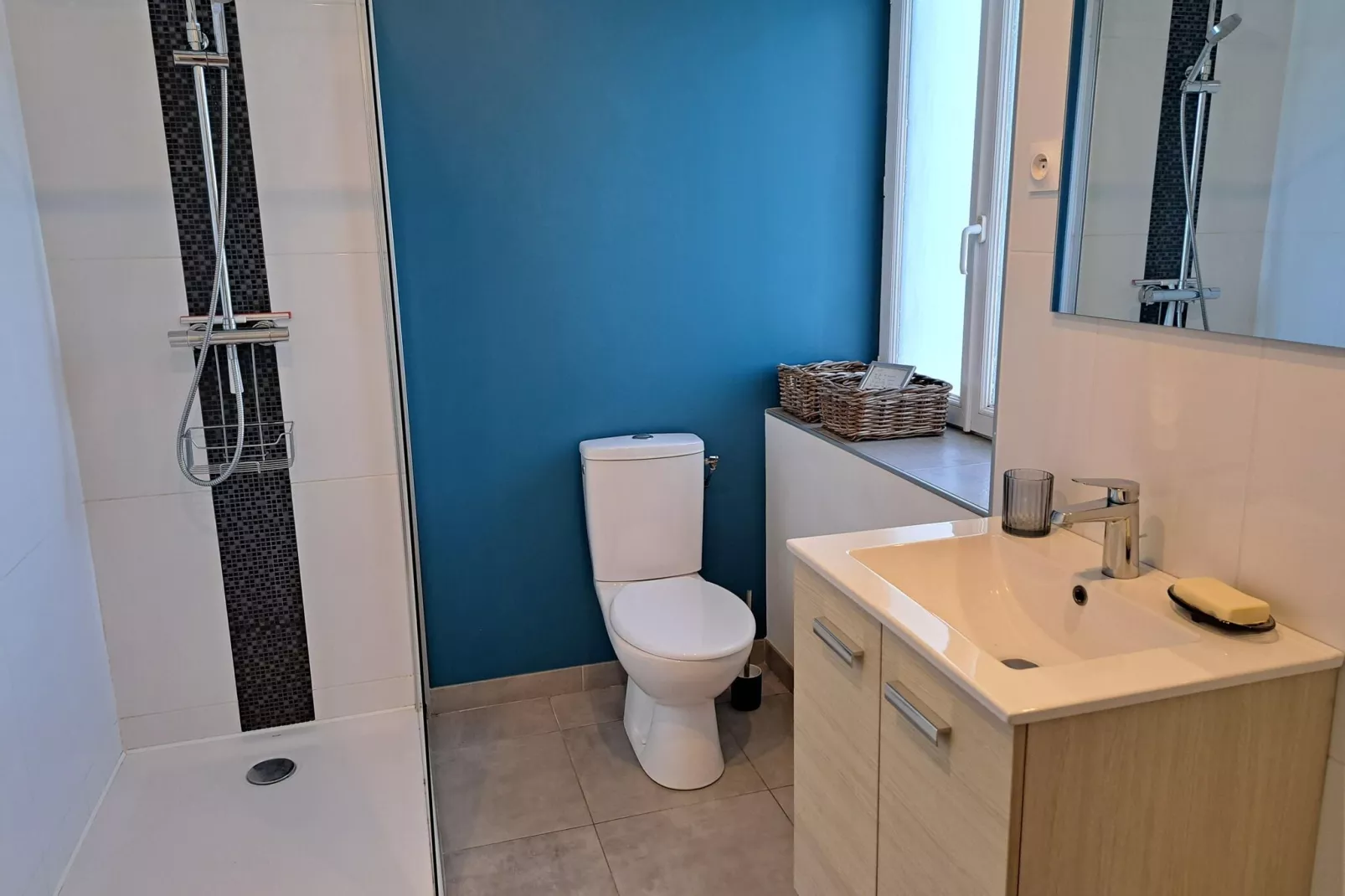 Ferienhaus mit Meerblick Cléder 10 Pers-Bathroom