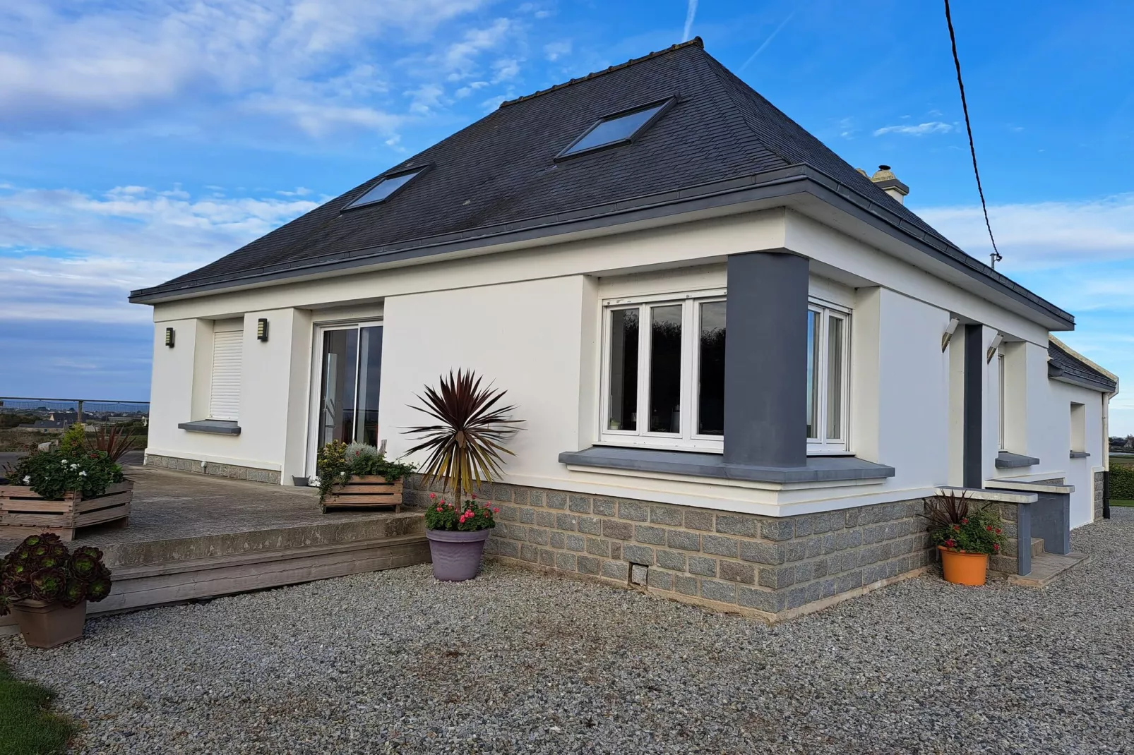 Ferienhaus mit Meerblick Cléder 10 Pers-Exterior summer