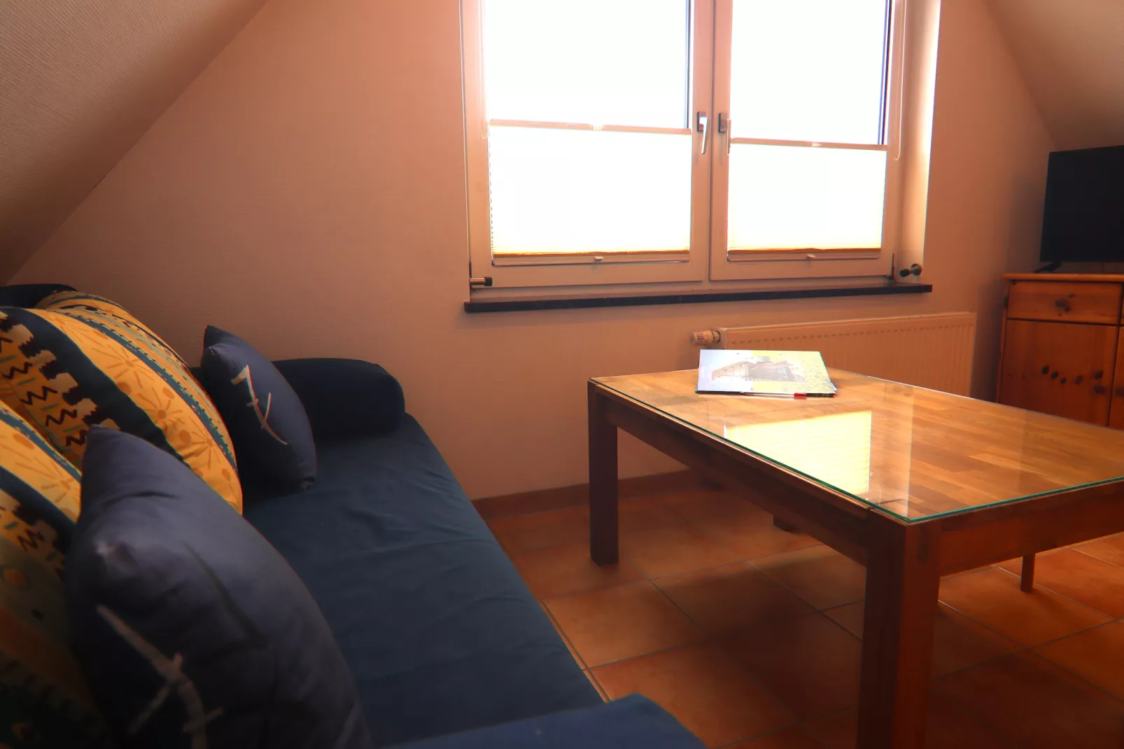 Ferienwohnung Eva mit Meerblick - strandnah - Wohnzimmer