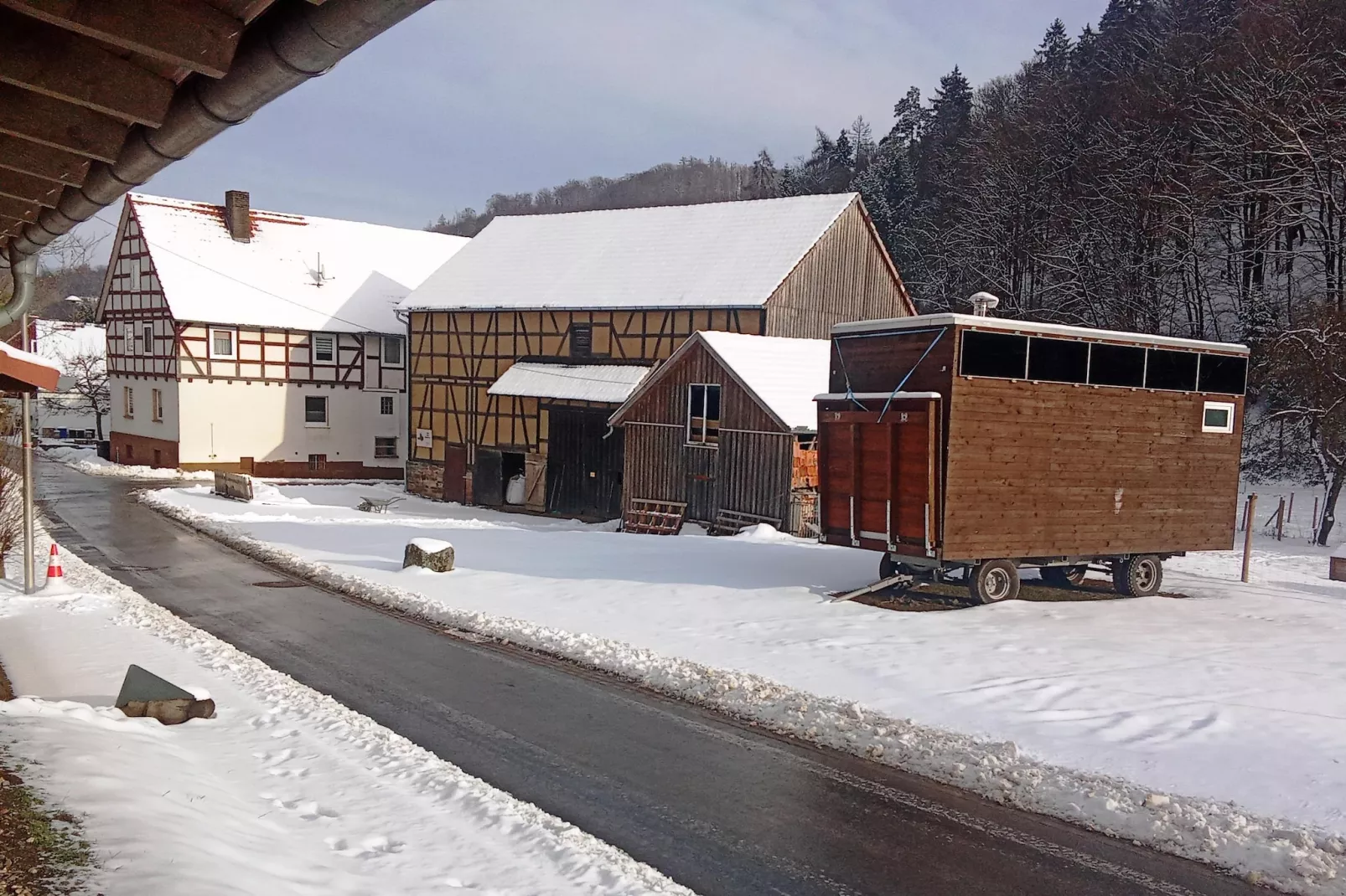 Am Ferienbauernhof - FW 1 und 5-Gebiet Winter 1 km