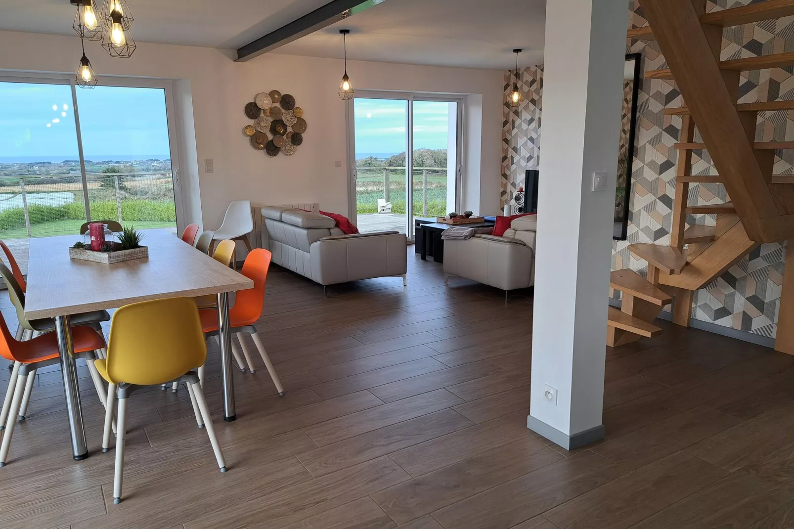 Ferienhaus mit Meerblick Cléder 4 Pers-Dining room