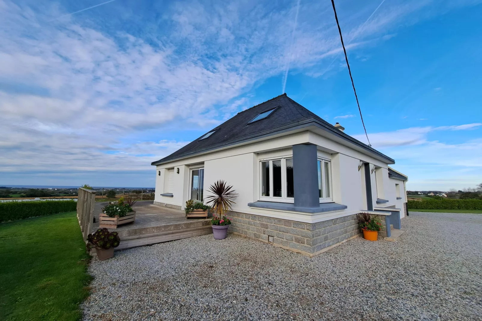 Ferienhaus mit Meerblick Cléder 4 Pers-Exterior summer