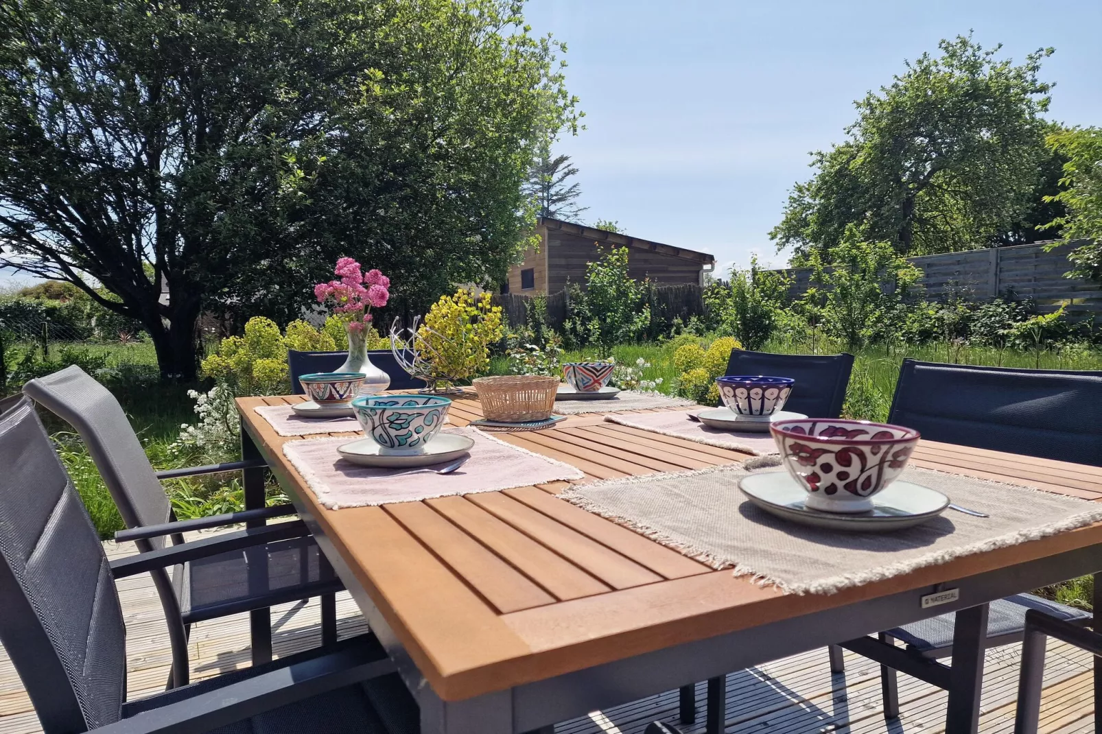 Holiday home with terrace and garden in Locquirec-Terrace balcony
