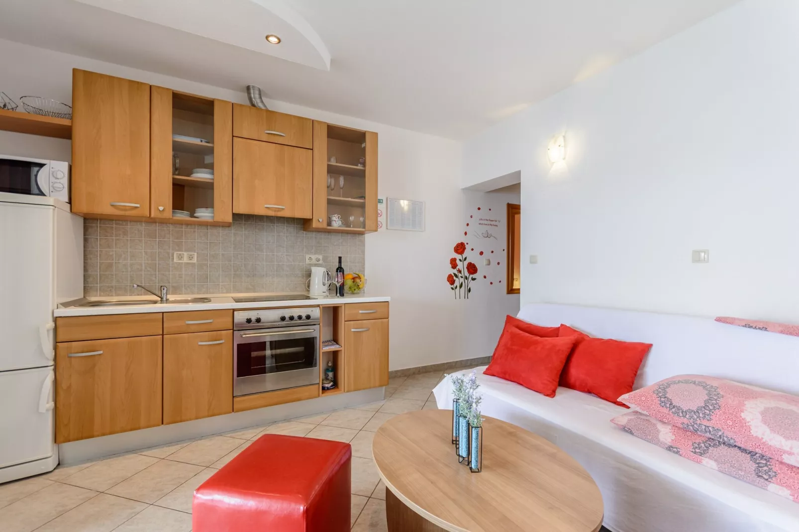 Apartments Hope (Dugi Rat) - Comfort OneBedroom Apartment with Terrace and Sea View (A1)-Cuisine