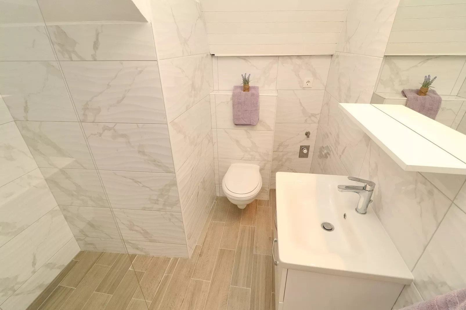 Studio Joković - Studio Apartment with Terrace and City View - Bathroom