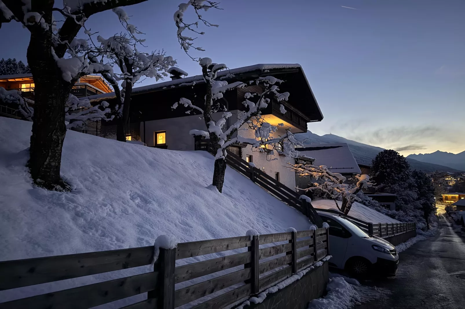 Alpenchalet Berggold-Außenbereich Winter