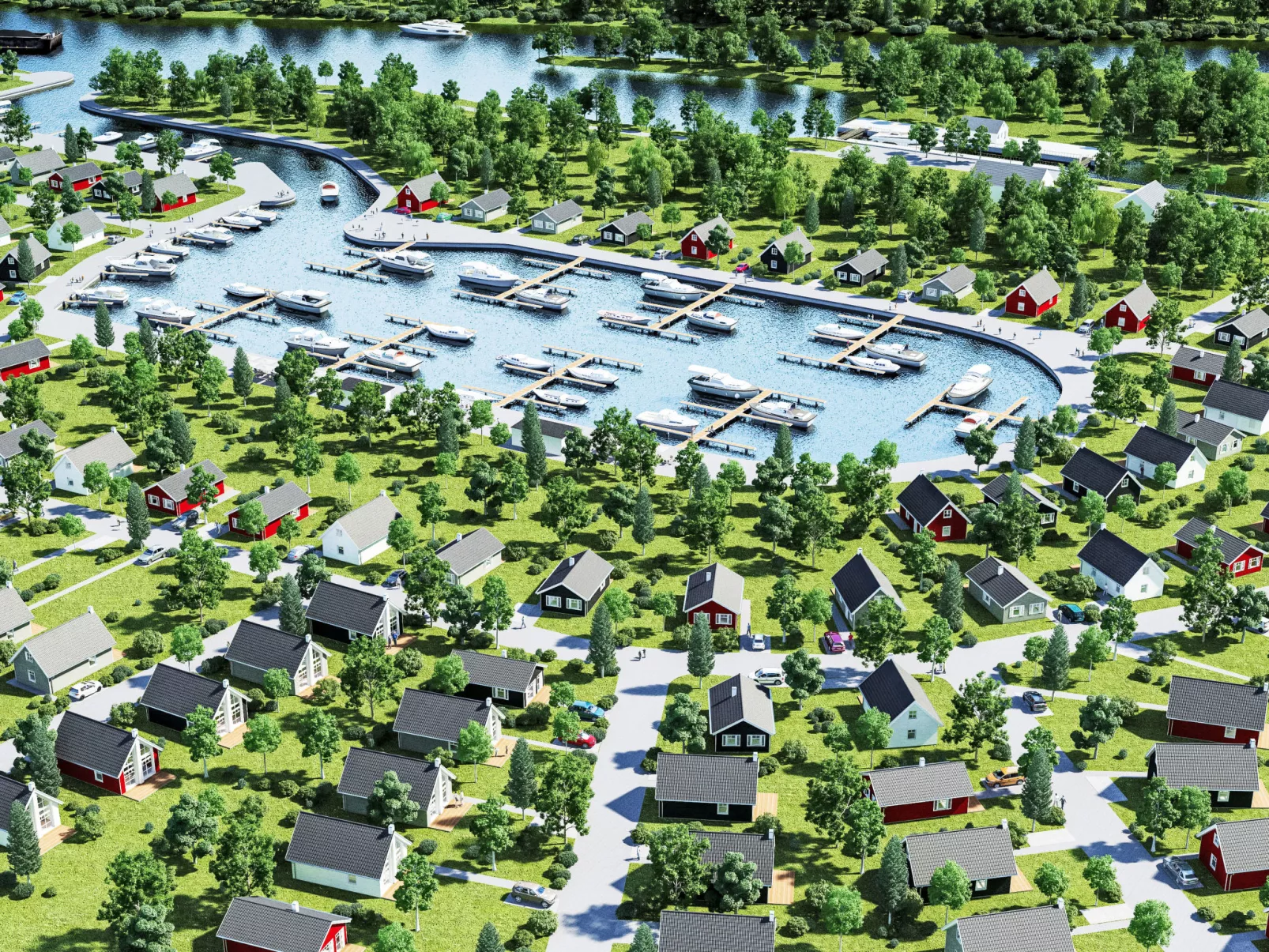 Ferienhaus am Wasser-Draußen