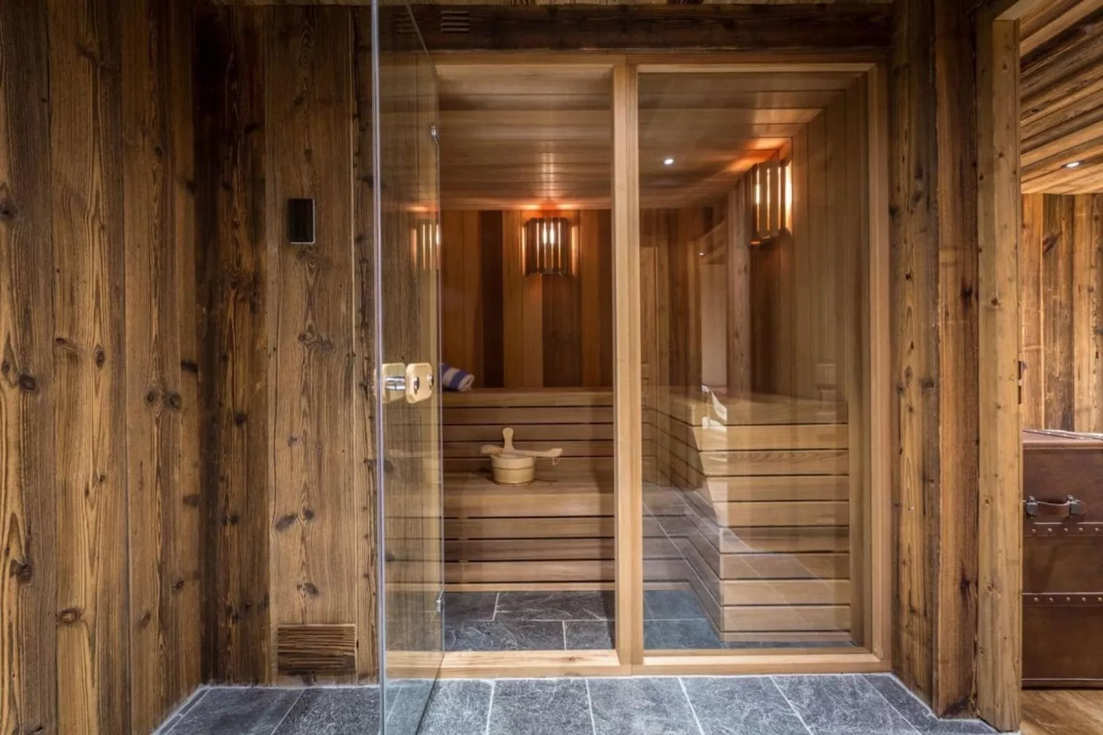 Chalet de luxe tout comfort avec jacuzzi sauna-Sauna