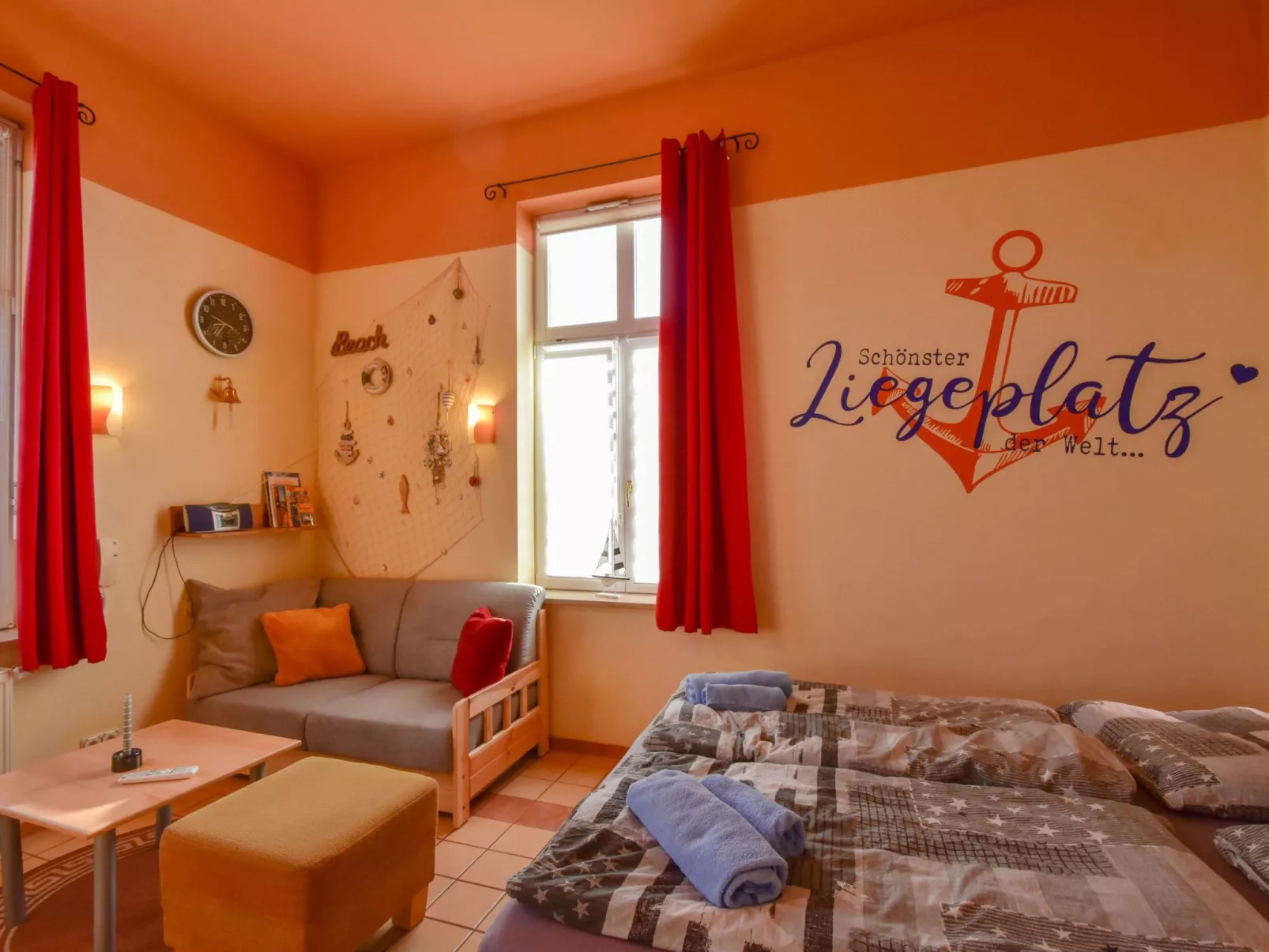 Strandnahe Ferienwohnung Lehrer Lämpel Nr. 1 - Dedans