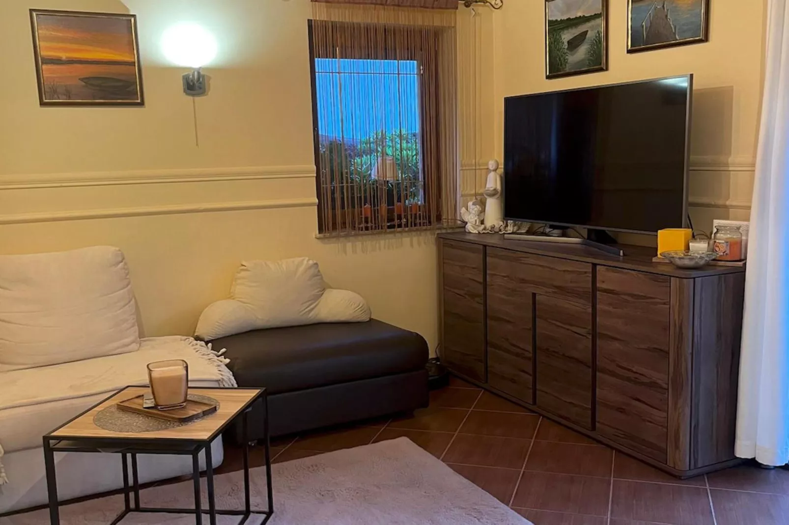 Dom wakacyjny w Krzyni dla max 7 osób-Wohnzimmer