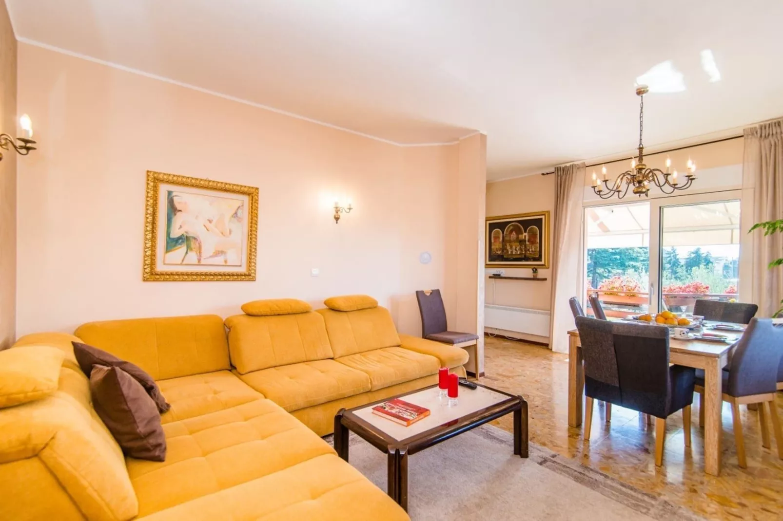 Villa Amalija - Apartment Amy with Sea View-Living room