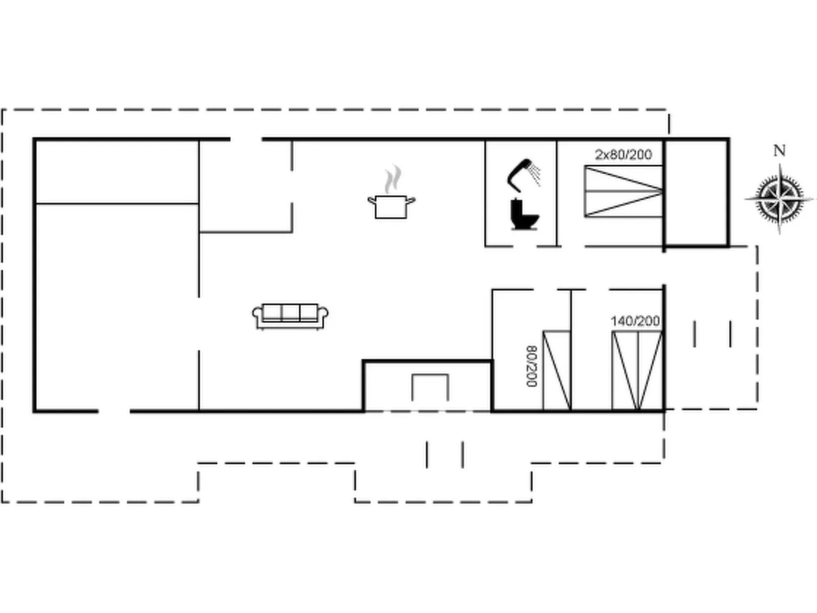 "Skoge" - 900m from the sea-Drinnen