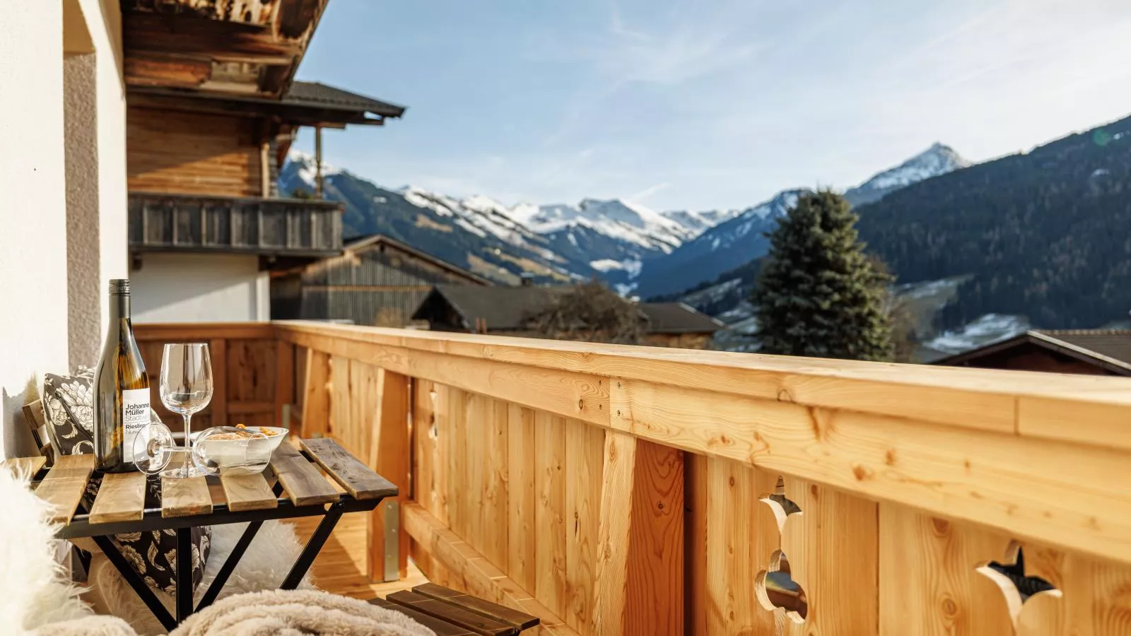 Tirola Hütte-Aussicht Winter