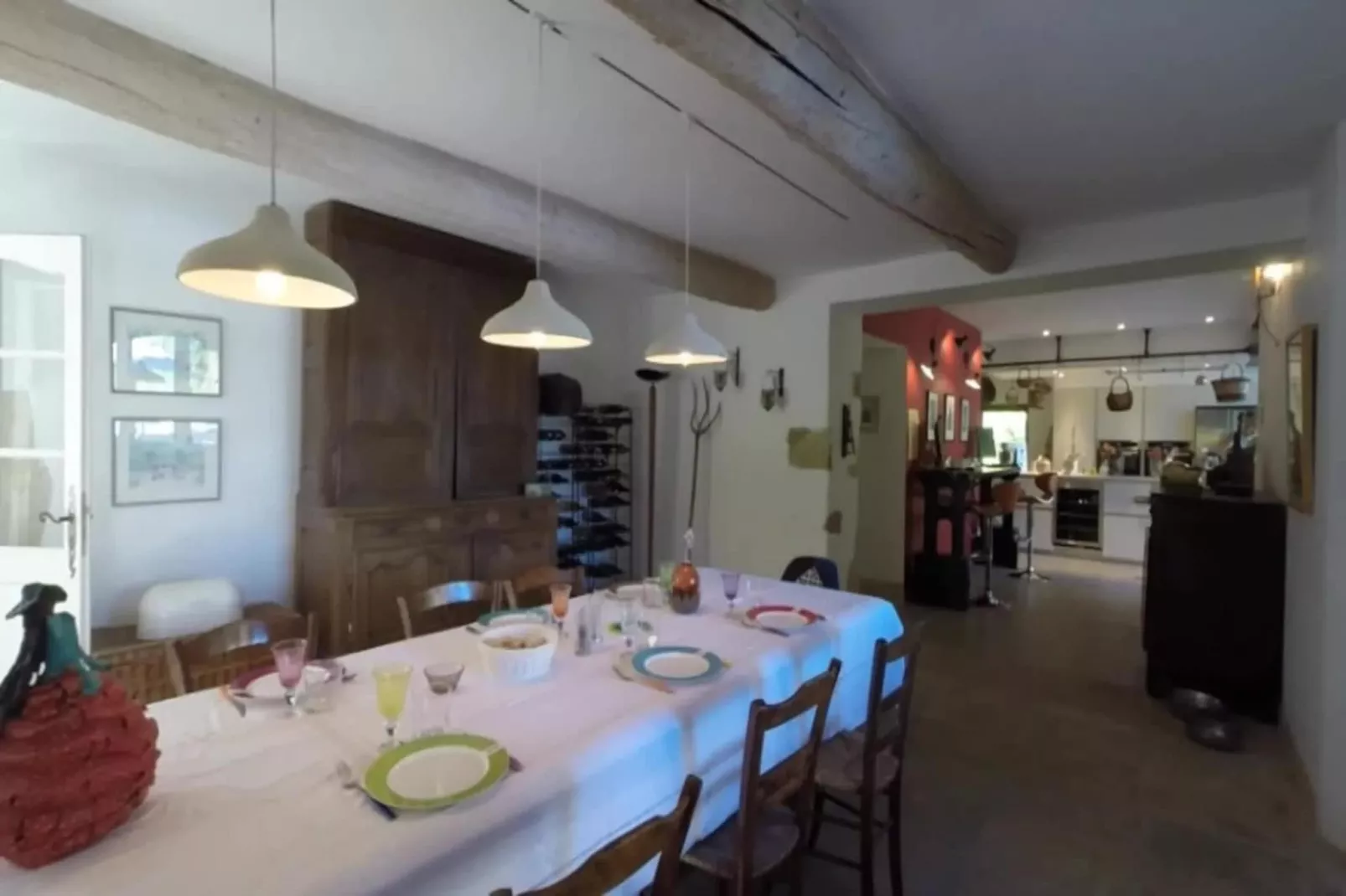 Villa provencale pour les amoureux de la nature en Lubéron-Dining room