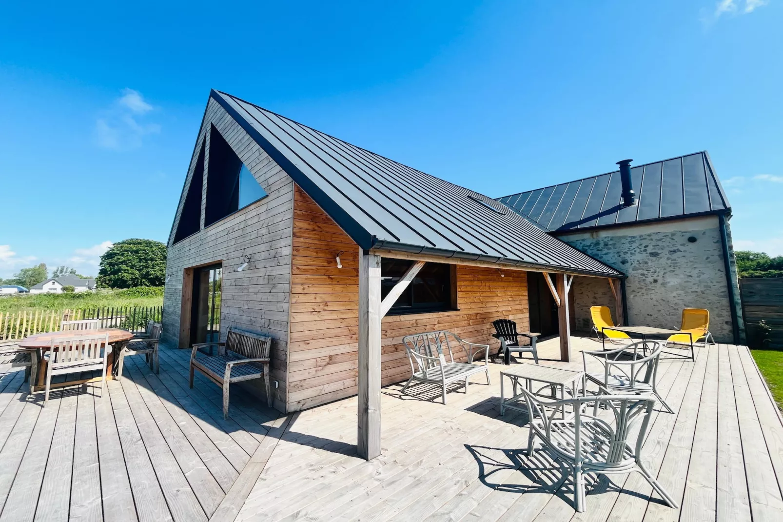 Maison de Vacances 4 pers Gouville sur mer-Exterior in summer