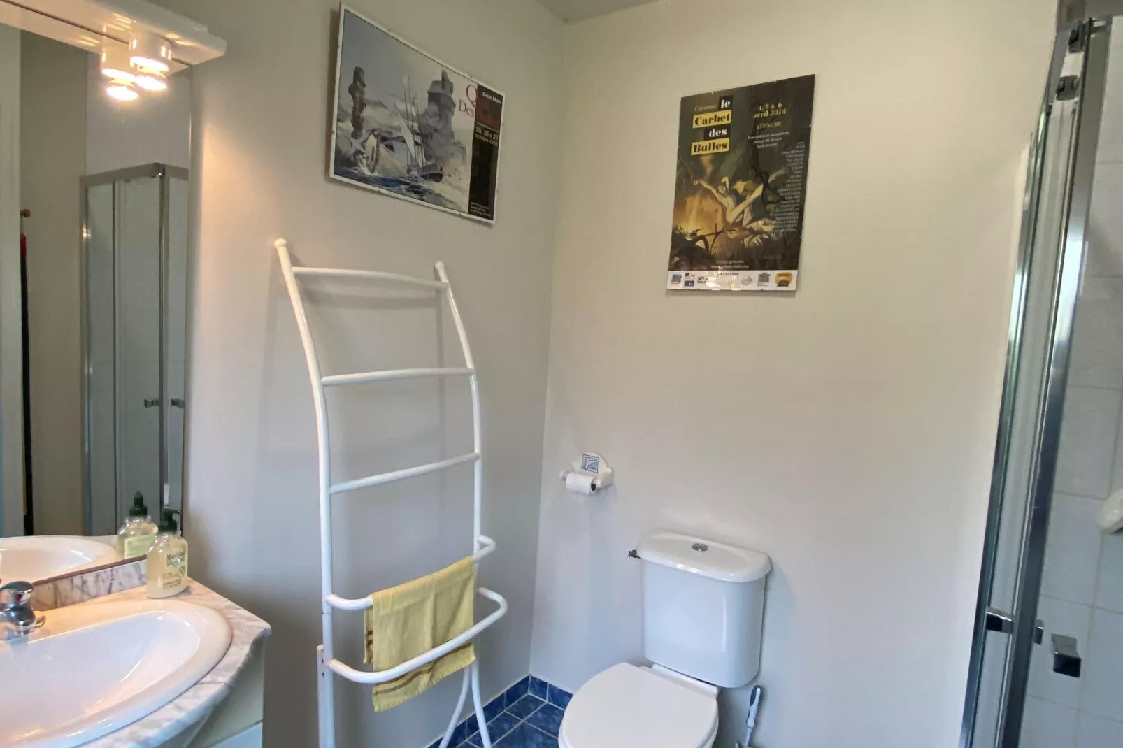 Dupleix dans un jardin bucolique à Saint Briac sur Mer-Salle de bain