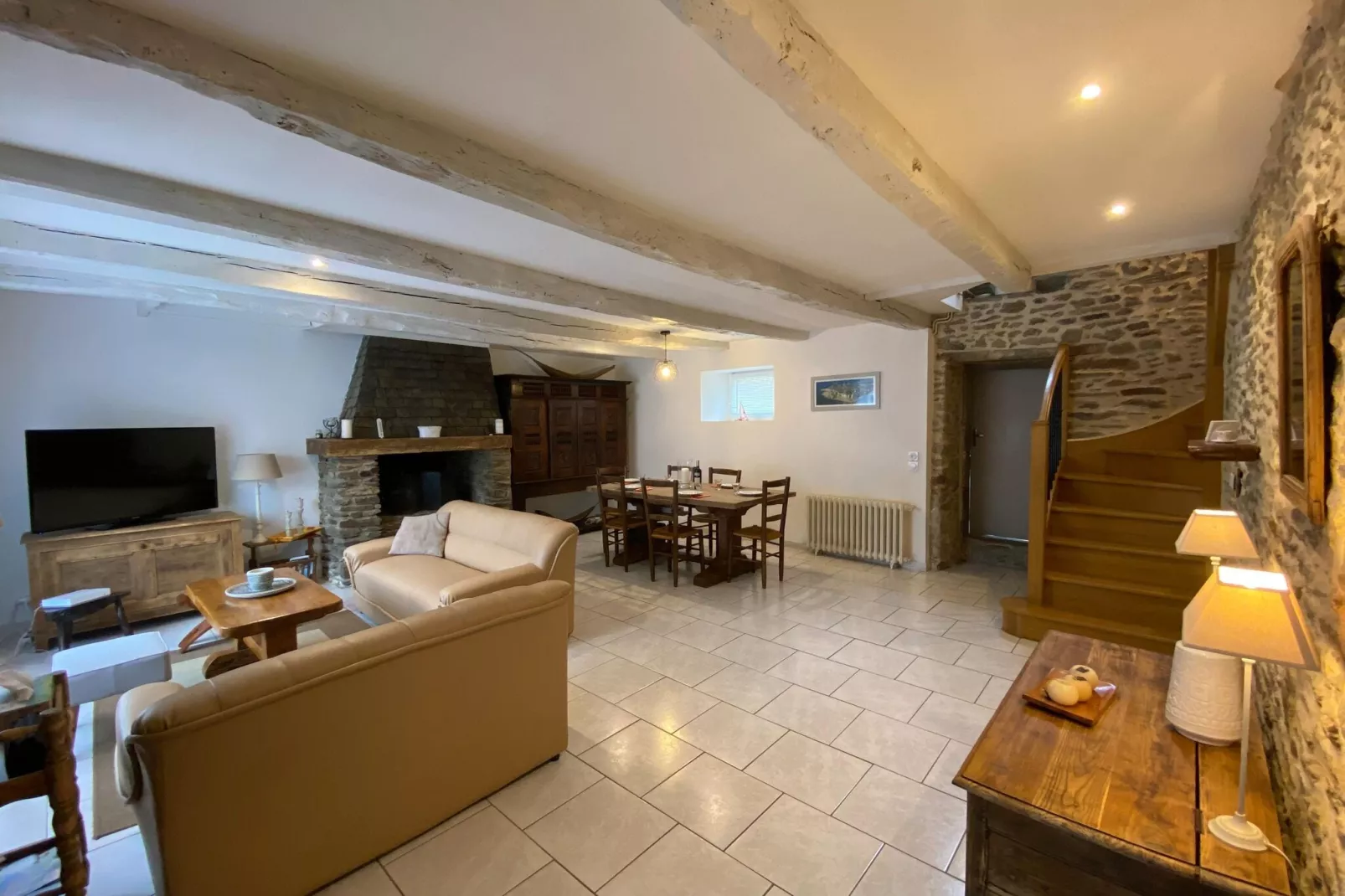 Landhaus Le Minhic sur Rance-Living room