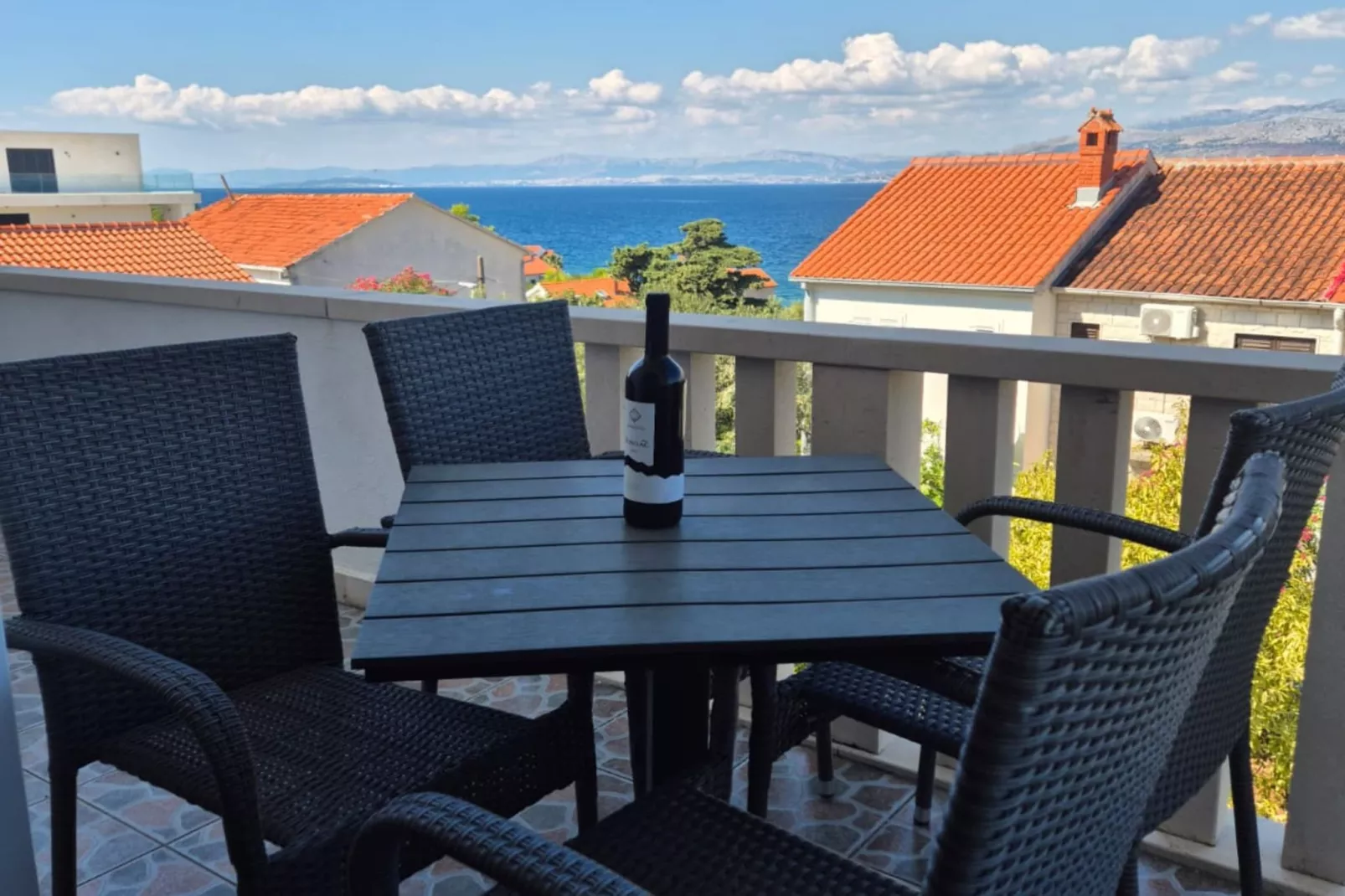 Villa Stella - Two Bedroom Apartment with Balcony and Sea View (Carla)-Esszimmer