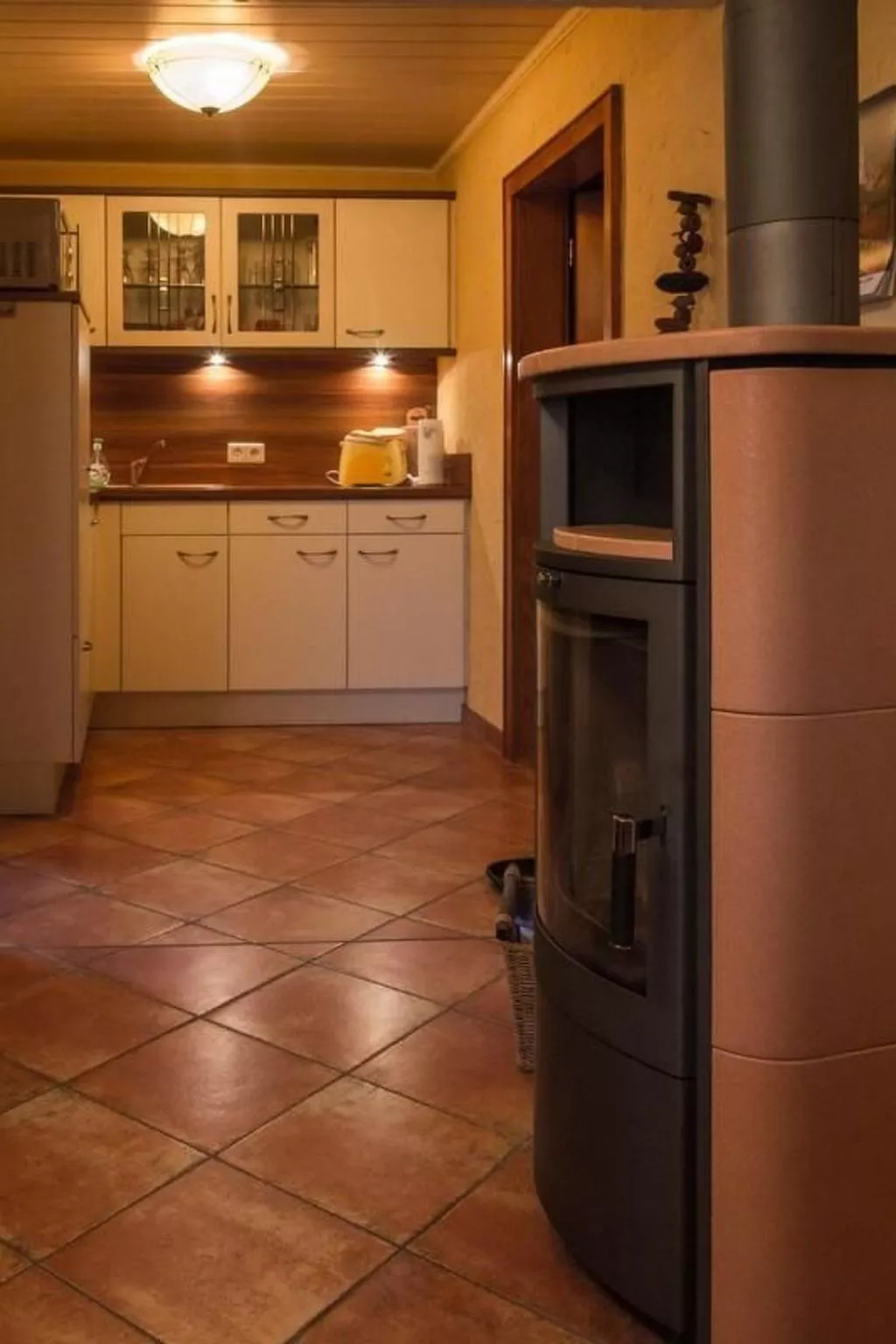 Mit Fasssauna-Dedans