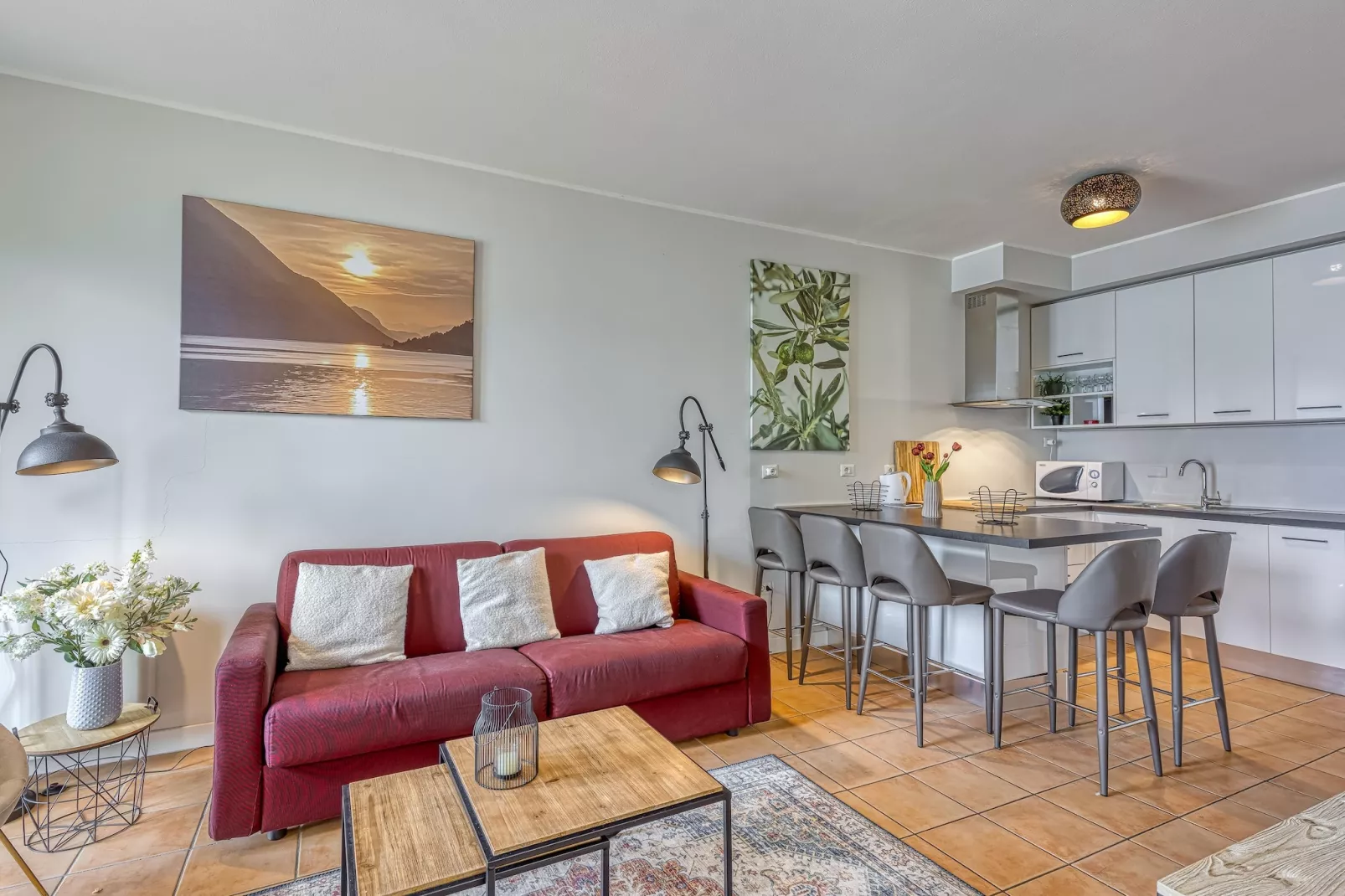 RESIDENCE PORTO LETIZIA - PALACE-1ROOM APT 4 PAX LAKE VIEW DELUXE 8206 - P1LD4 - Wohnzimmer