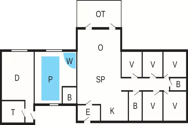 16 person holiday home in Rømø-Floor plan