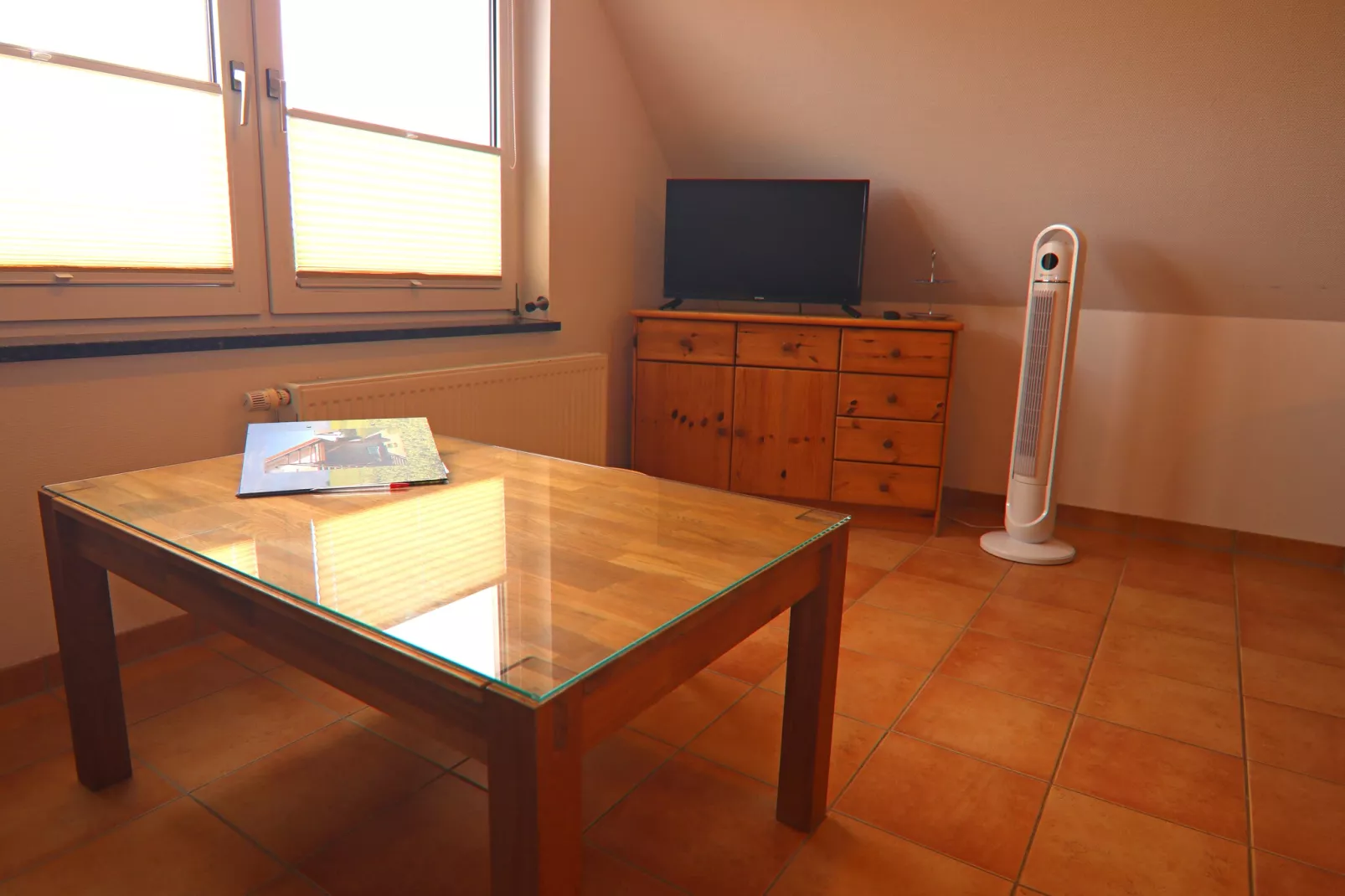 Ferienwohnung Eva mit Meerblick - strandnah - Wohnzimmer