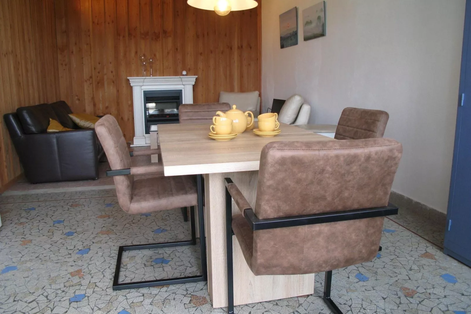 Apt Catharina 3 pers piscine partagée-Living room