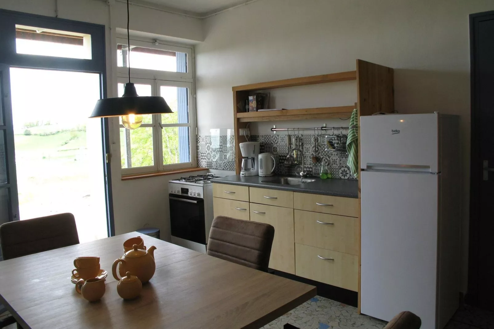 Apt Catharina 3 pers piscine partagée-Kitchen