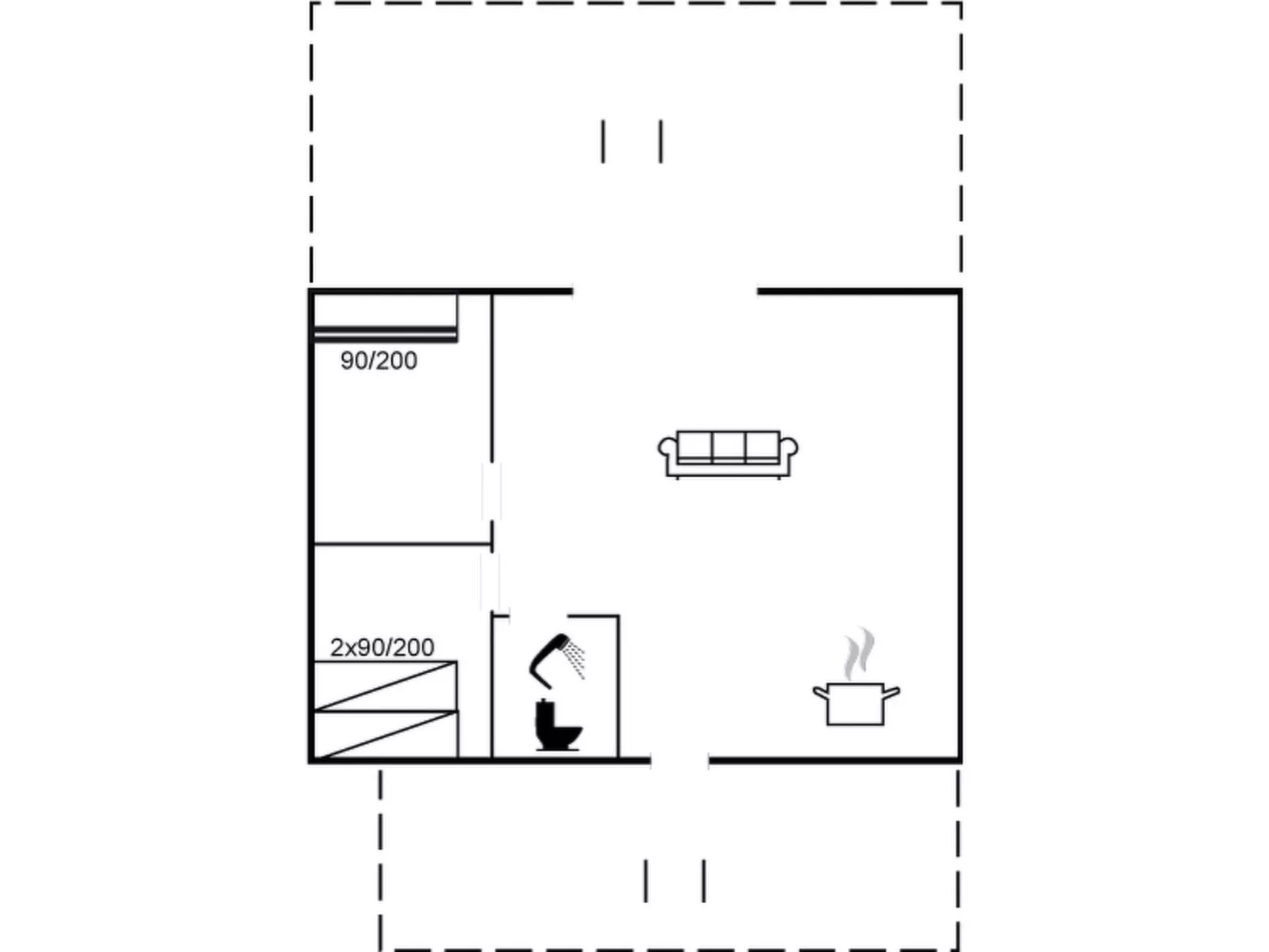 "Mintha" - 400m from the sea-Drinnen