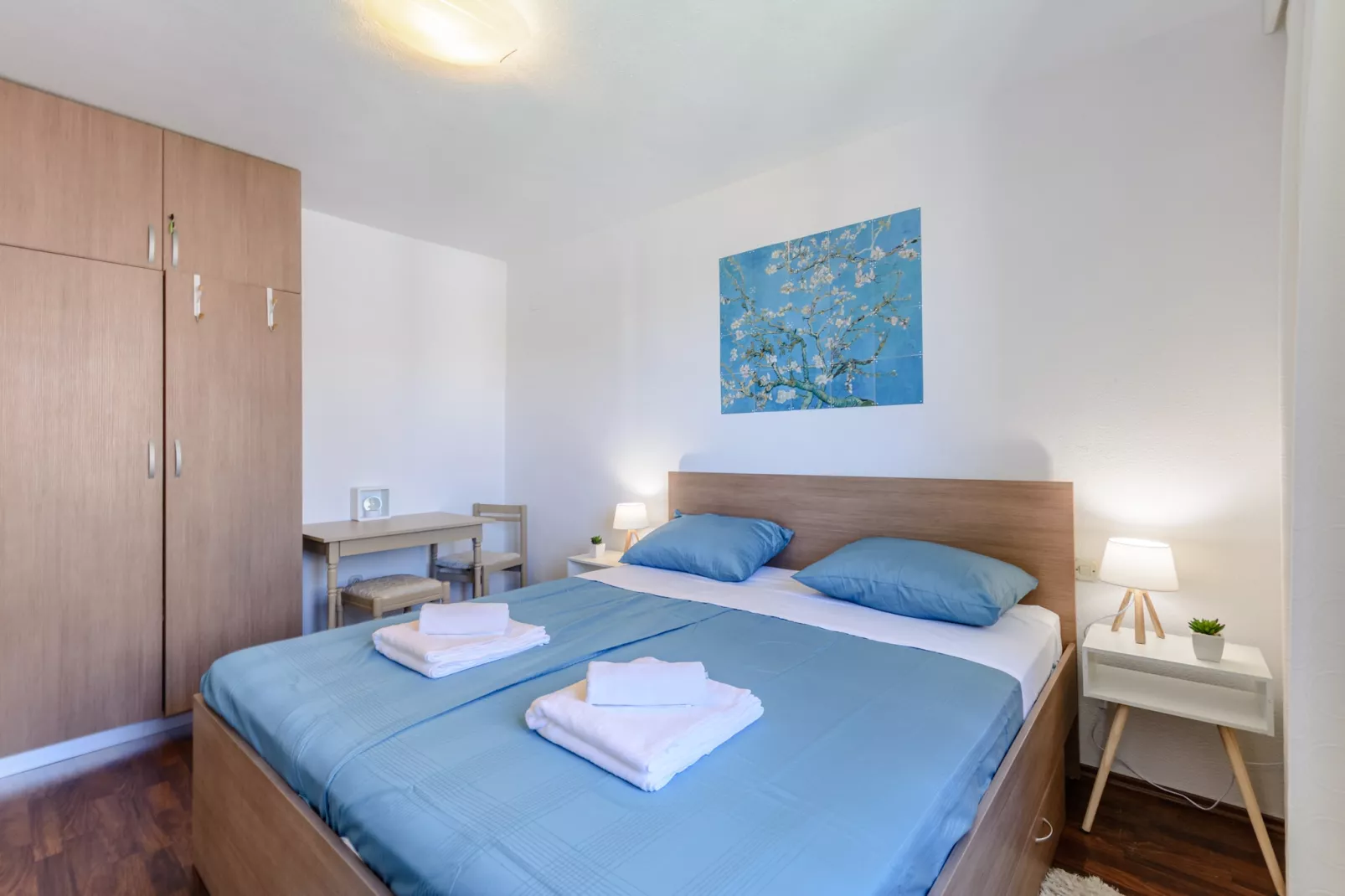 Sunset view apartment - One bedroom apartment with balcony and sea view-Bedroom