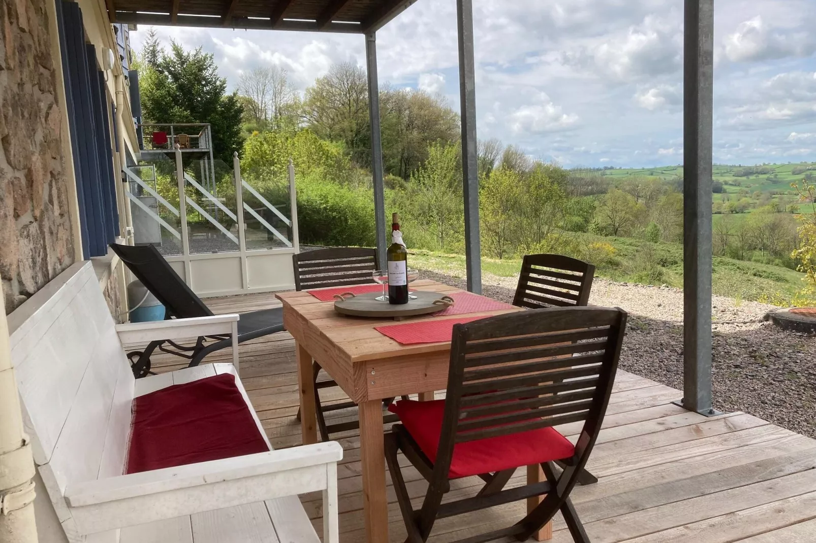 Apt Catharina 3 pers piscine partagée-Terrace balcony