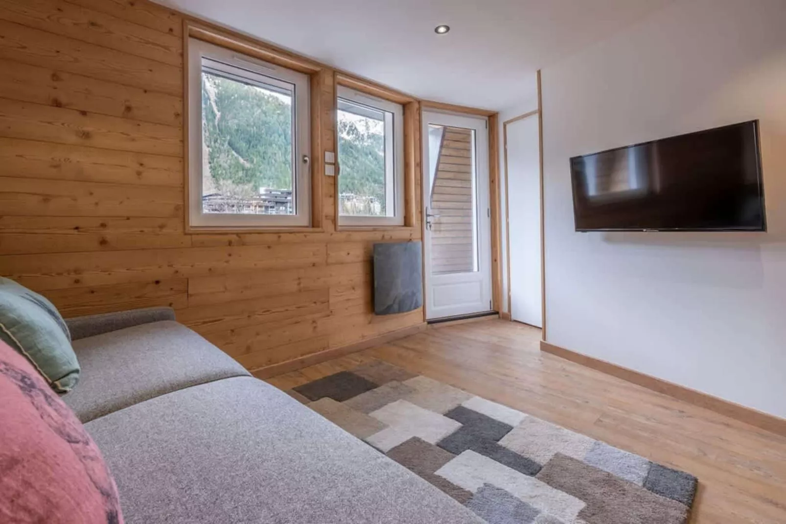 Appartement "chalet" avec parking vue imprenable-Salon