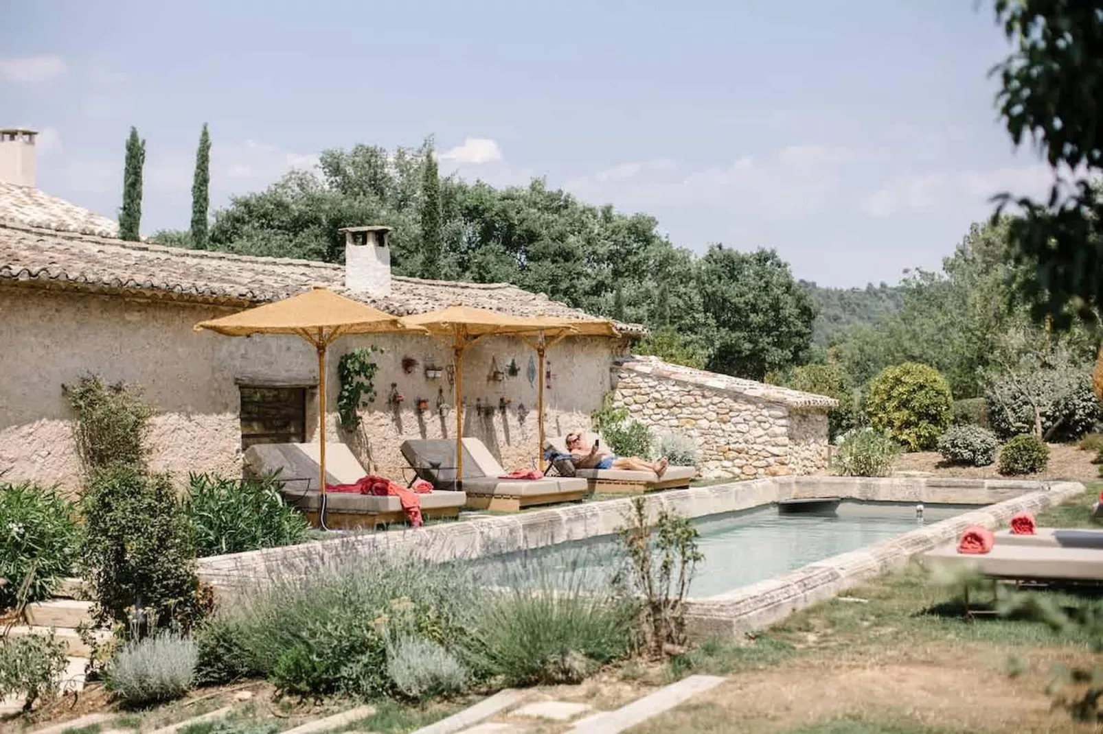 Villa de charme confort au milieu des vignes du Lubéron-Schwimmbad
