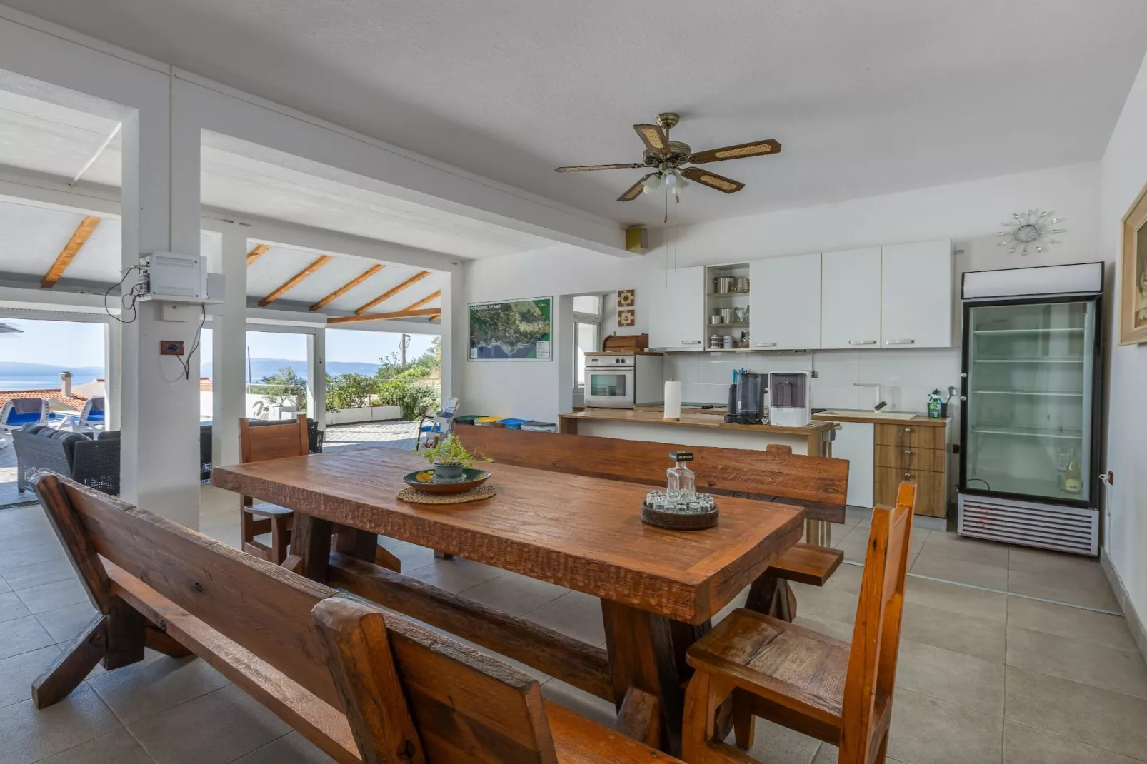 Villa Blanka - Six Bedroom Villa with Swimming Pool and Sea View-Esszimmer