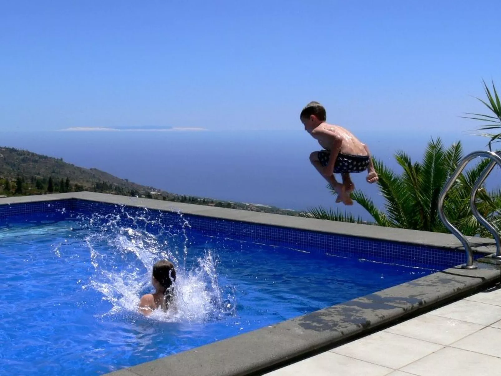 Nettes Ferienhaus in Tijarafe mit Privatem Pool und Panoramablick - Image-tags.info