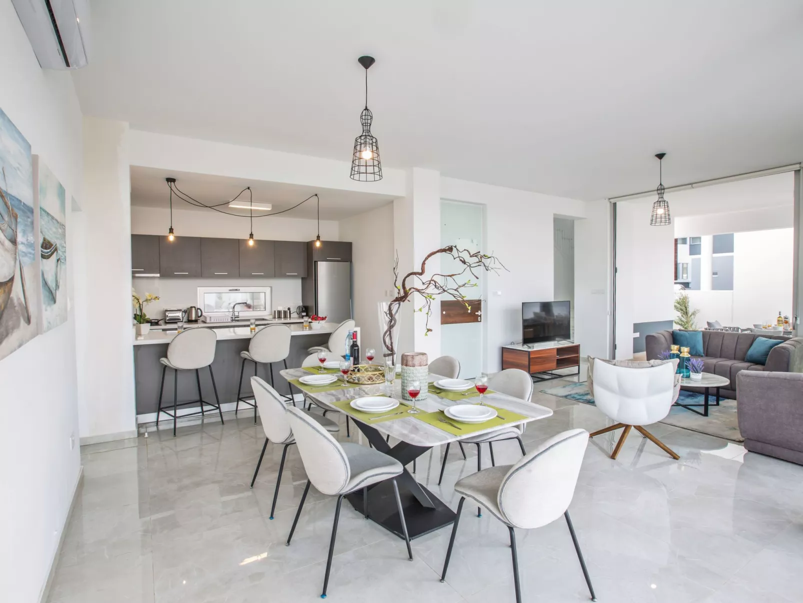 3 Schlafzimmer Villa OL26 mit Pool in Protaras - Inside