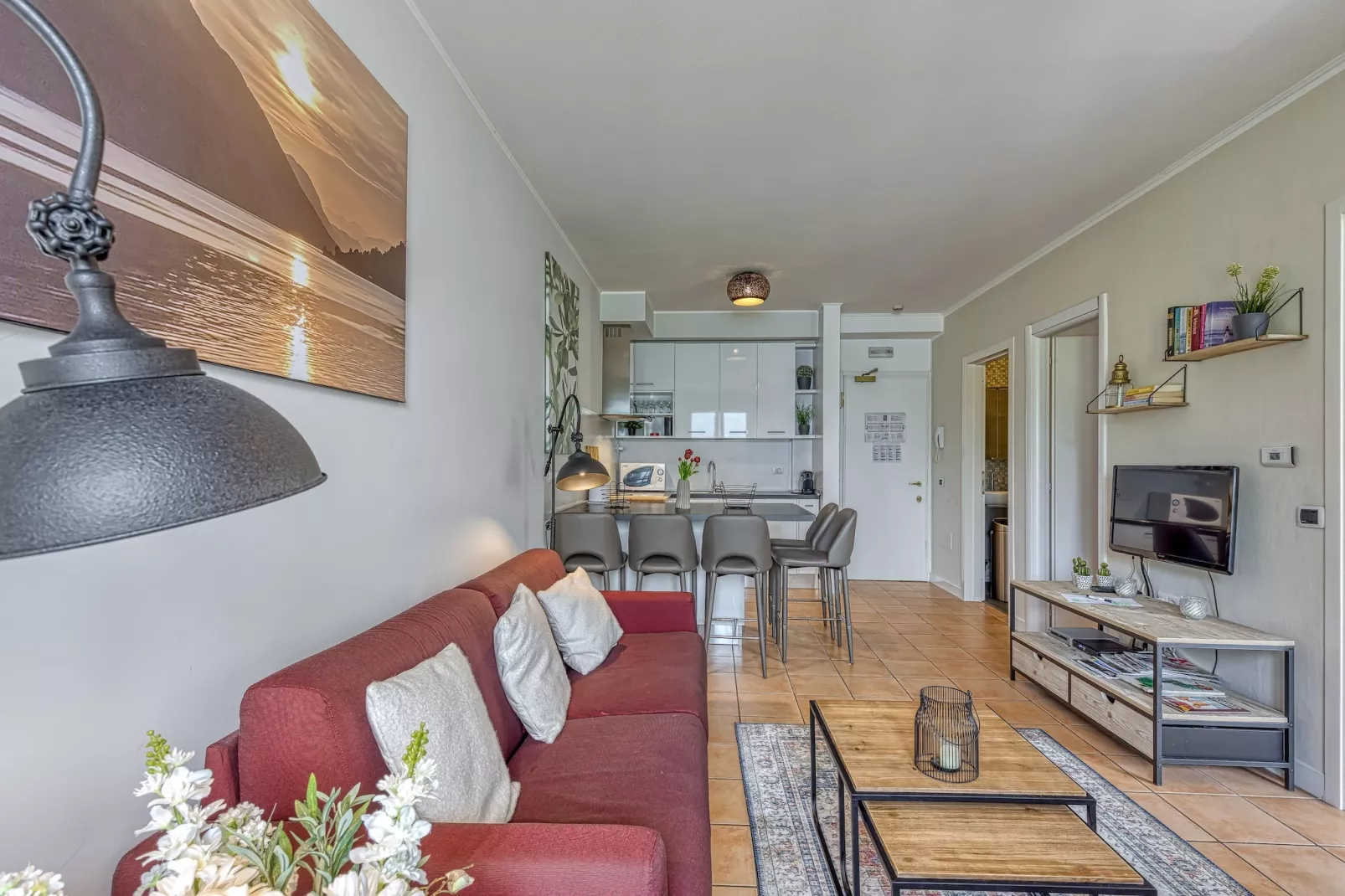 RESIDENCE PORTO LETIZIA - PALACE-1ROOM APT 4 PAX LAKE VIEW DELUXE 8206 - P1LD4 - Wohnzimmer