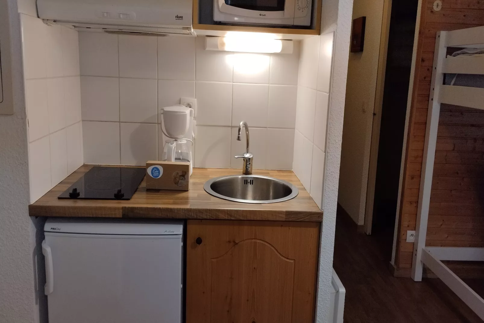 Hameau 5 201a - SPA & PISCINE studio 4 pers.-Cuisine